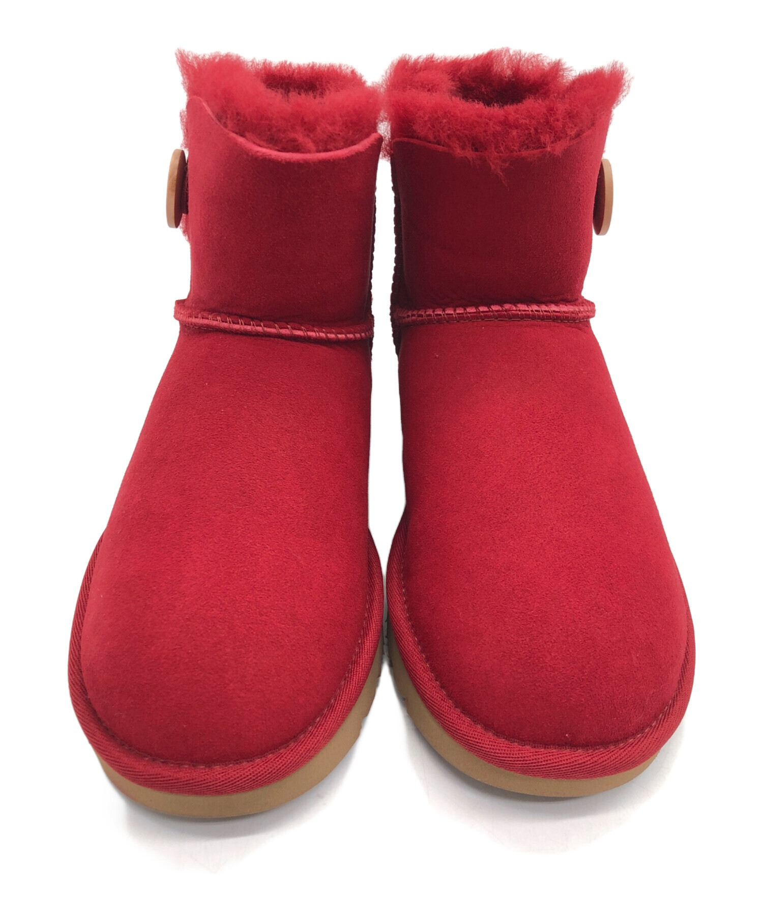 中古・古着通販】UGG (アグ) ムートンブーツ レッド サイズ:SIZE 23cm