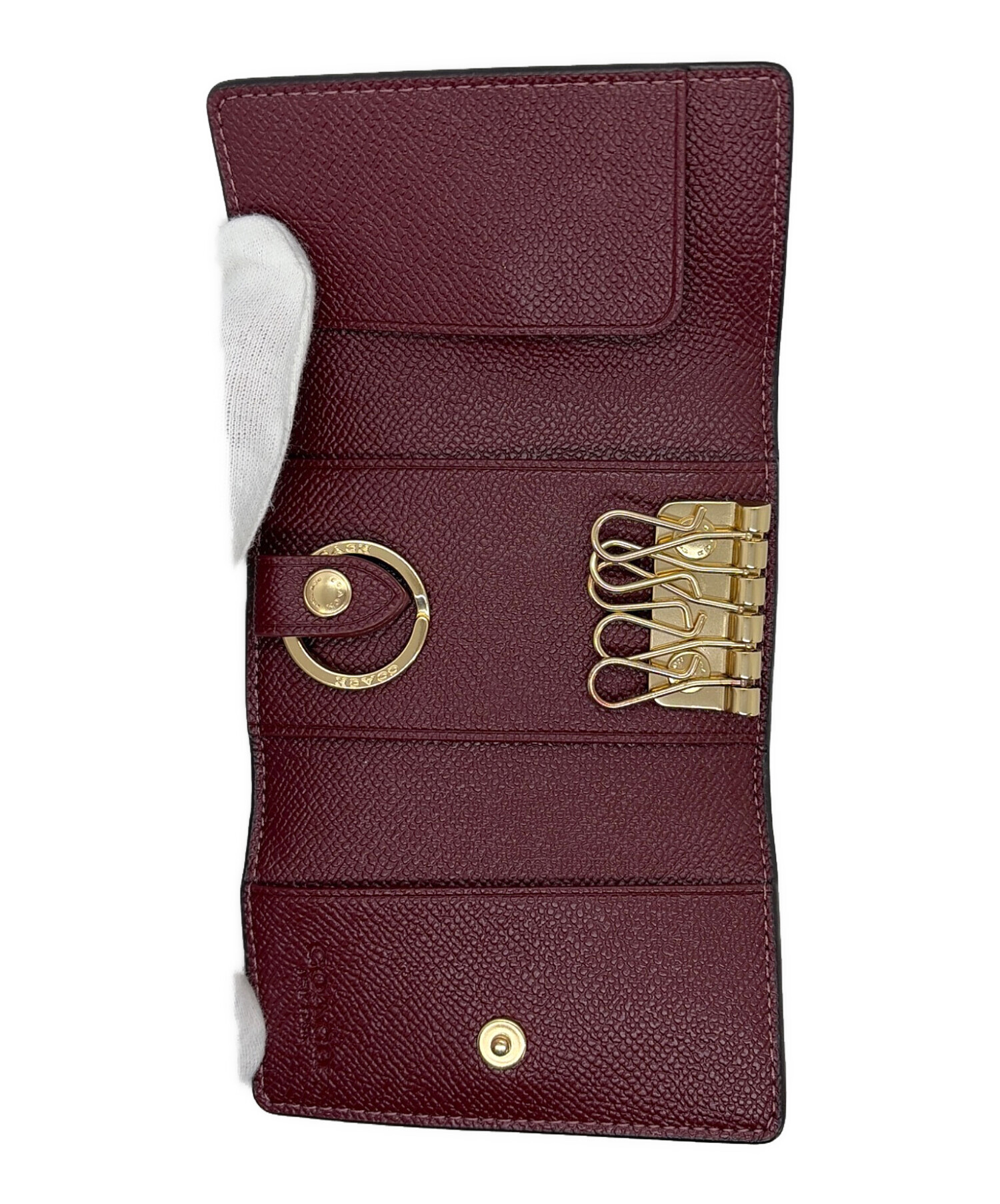 中古・古着通販】COACH (コーチ) 5連キーケース ベージュ×ブラウン