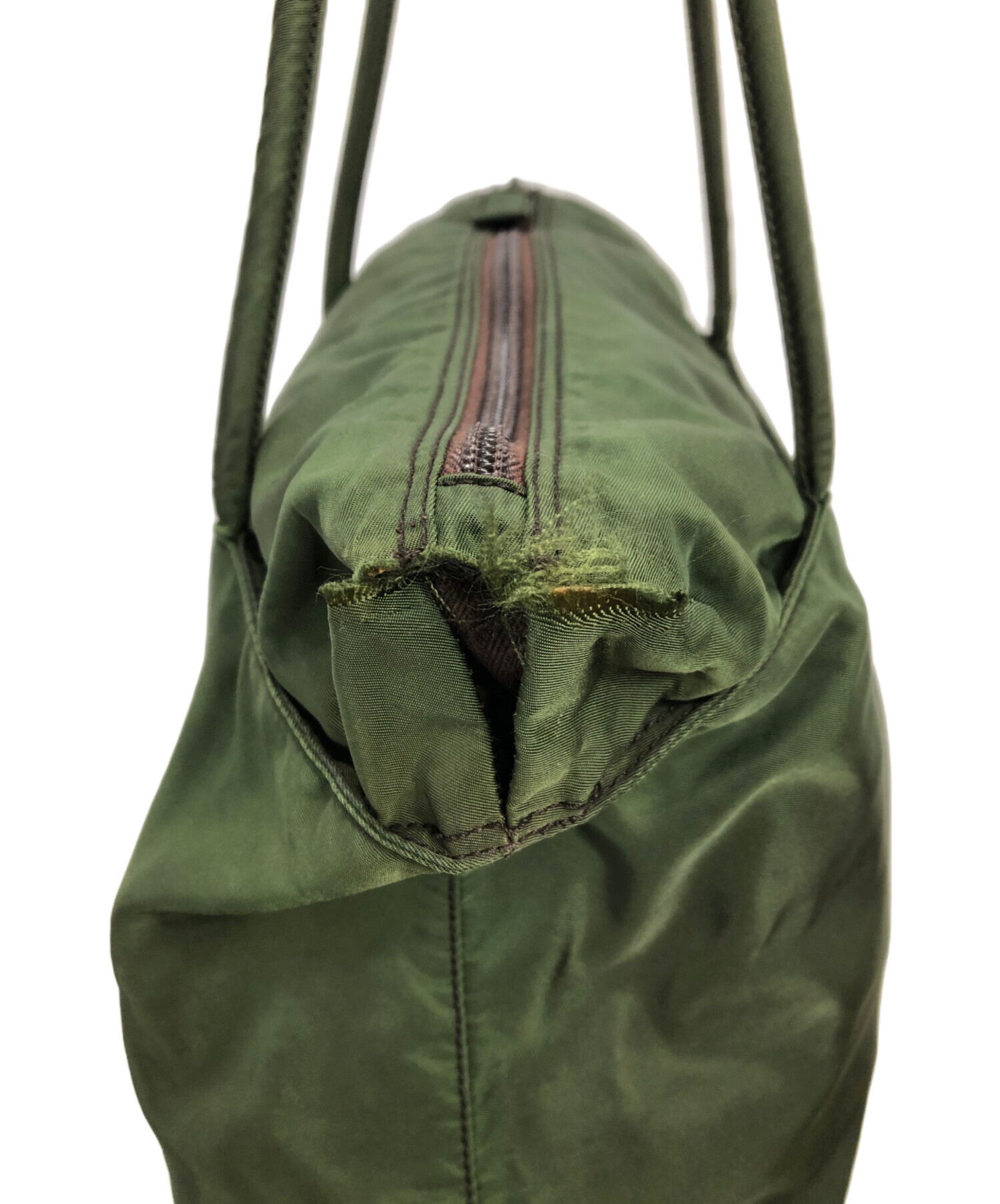 中古・古着通販】PRADA (プラダ) ナイロントートバッグ グリーン