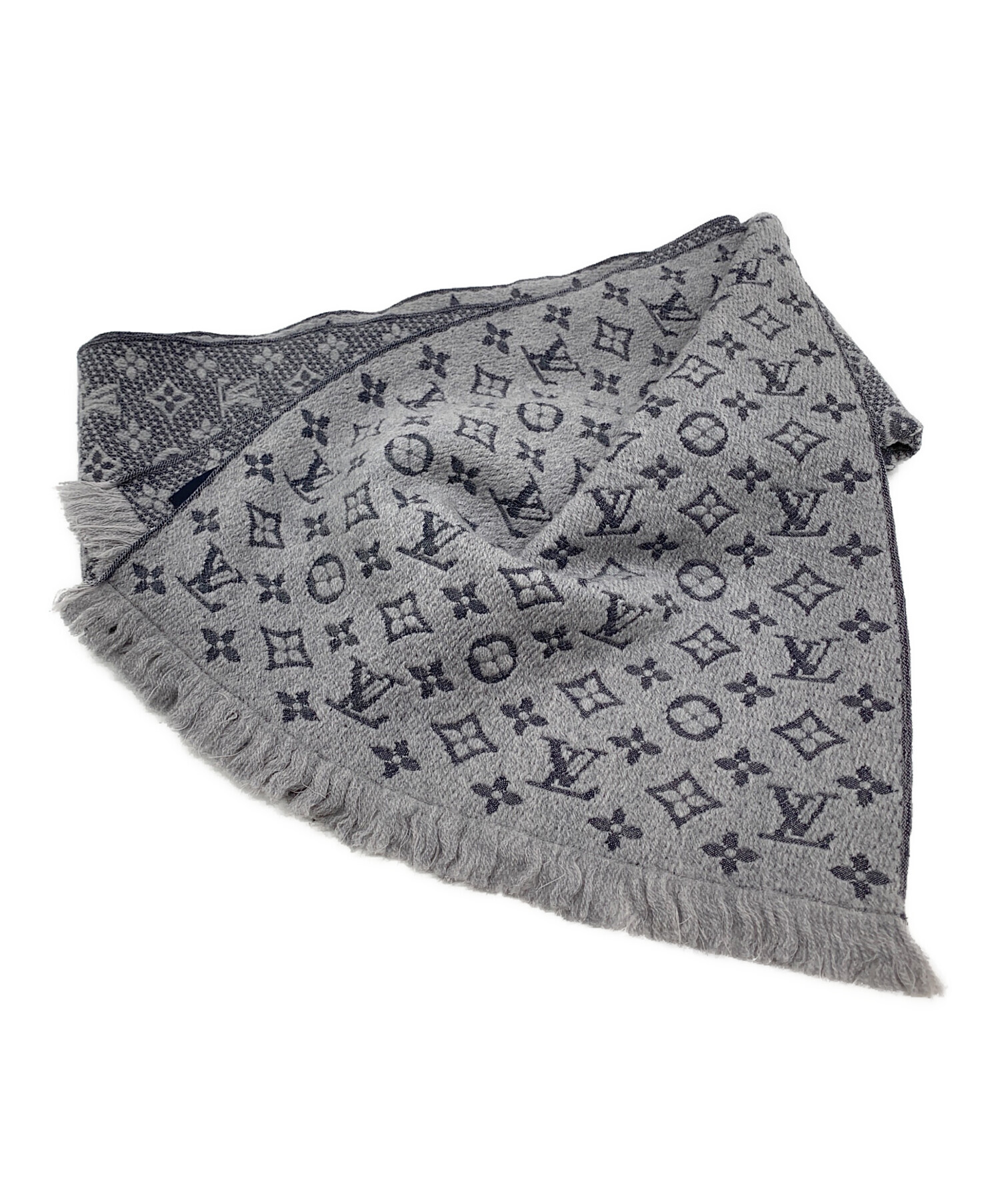 中古・古着通販】LOUIS VUITTON (ルイ ヴィトン) マフラー グレー