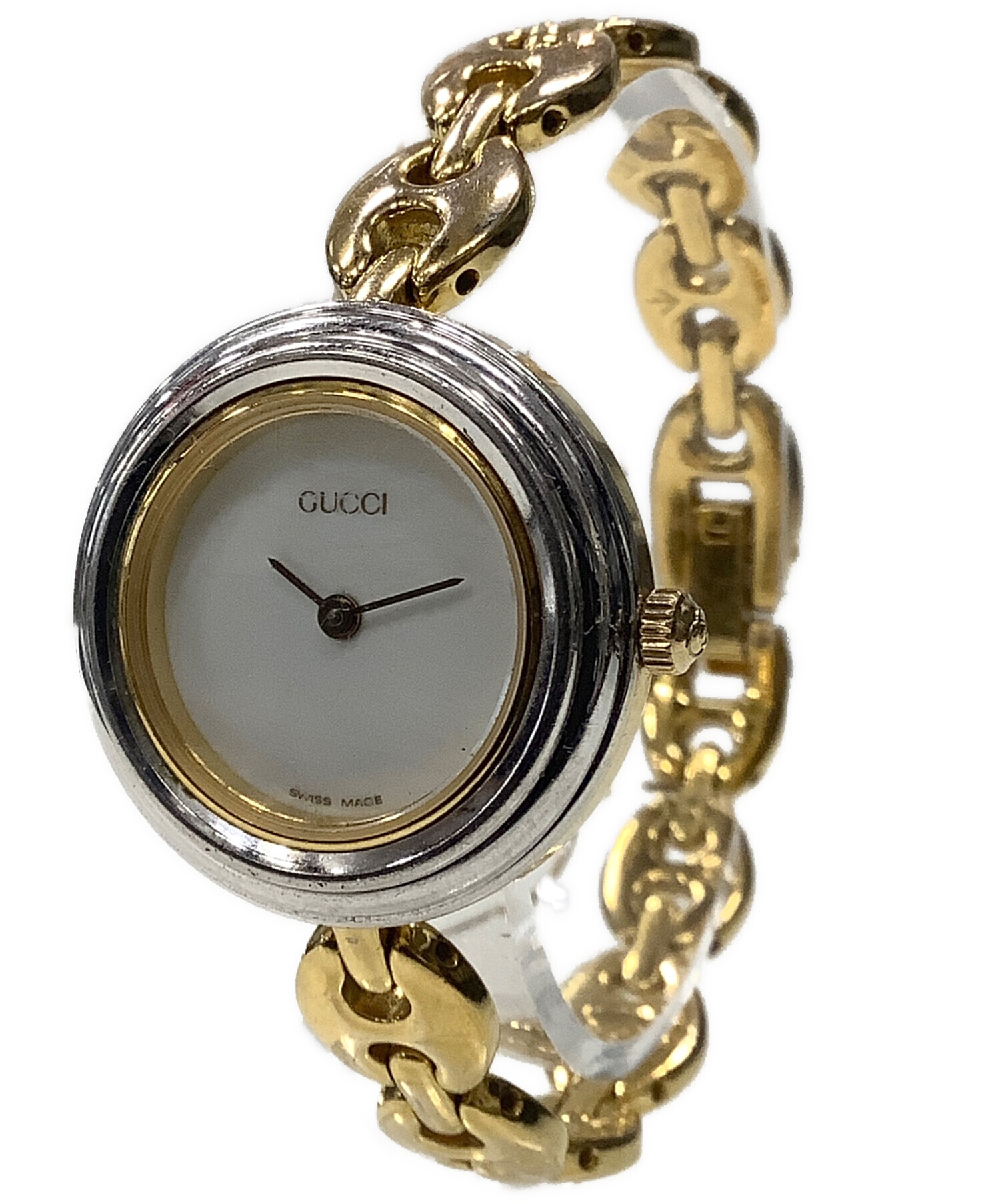 中古・古着通販】GUCCI (グッチ) チェンジベゼルウォッチ ホワイト