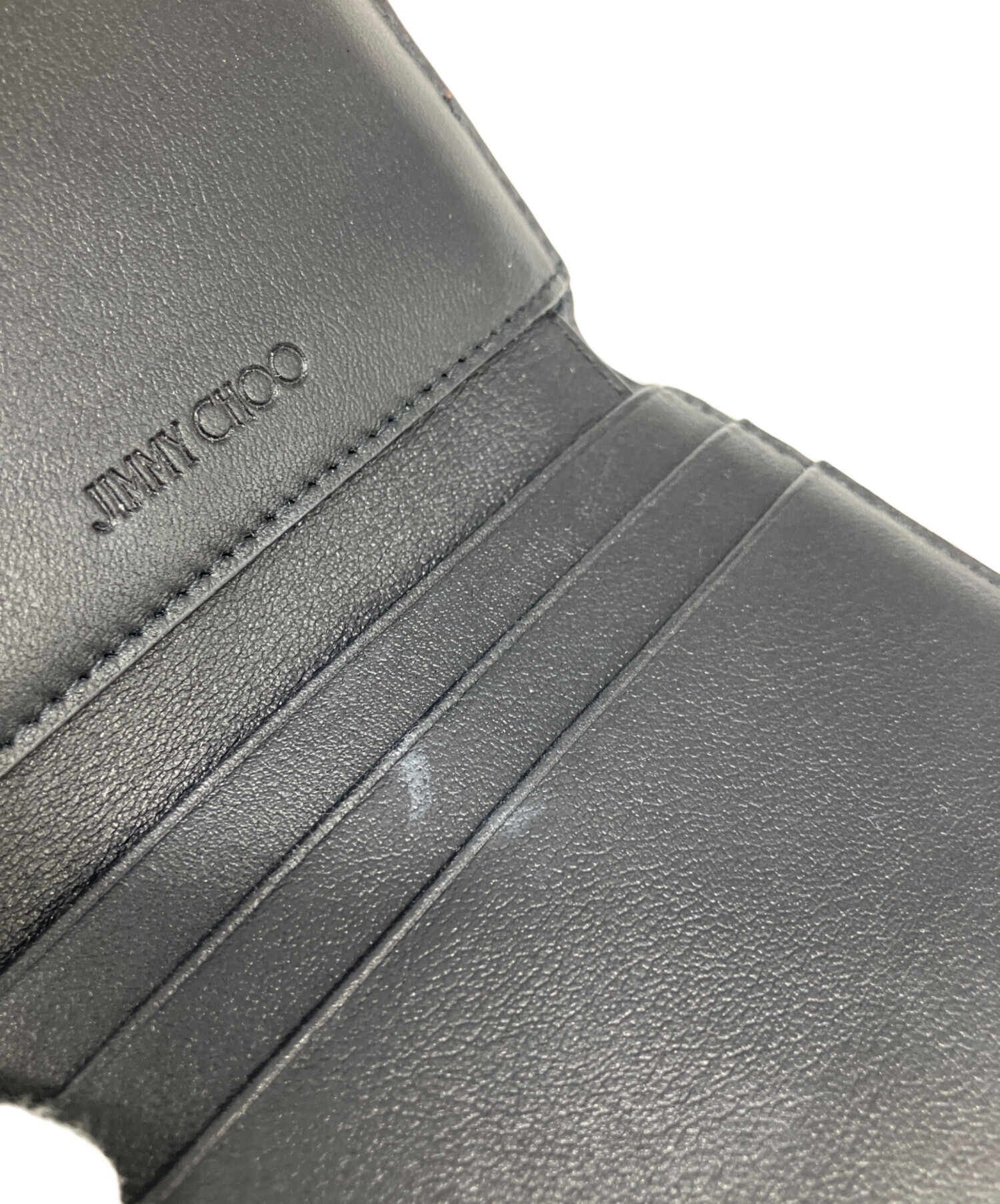 中古・古着通販】JIMMY CHOO (ジミーチュウ) 3つ折り財布 ブラック