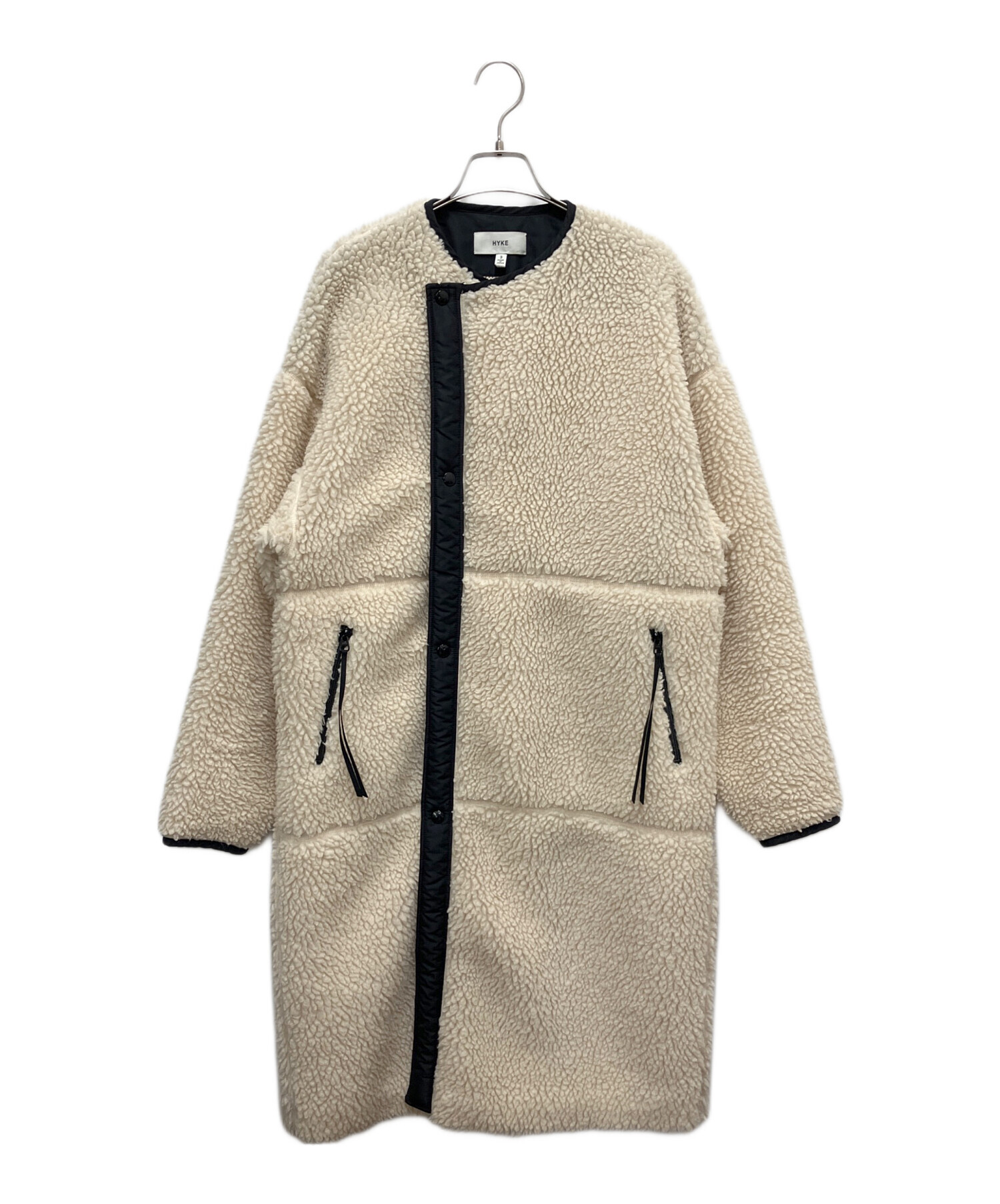 中古・古着通販】HYKE (ハイク) ボアコート ホワイト サイズ:SIZE3