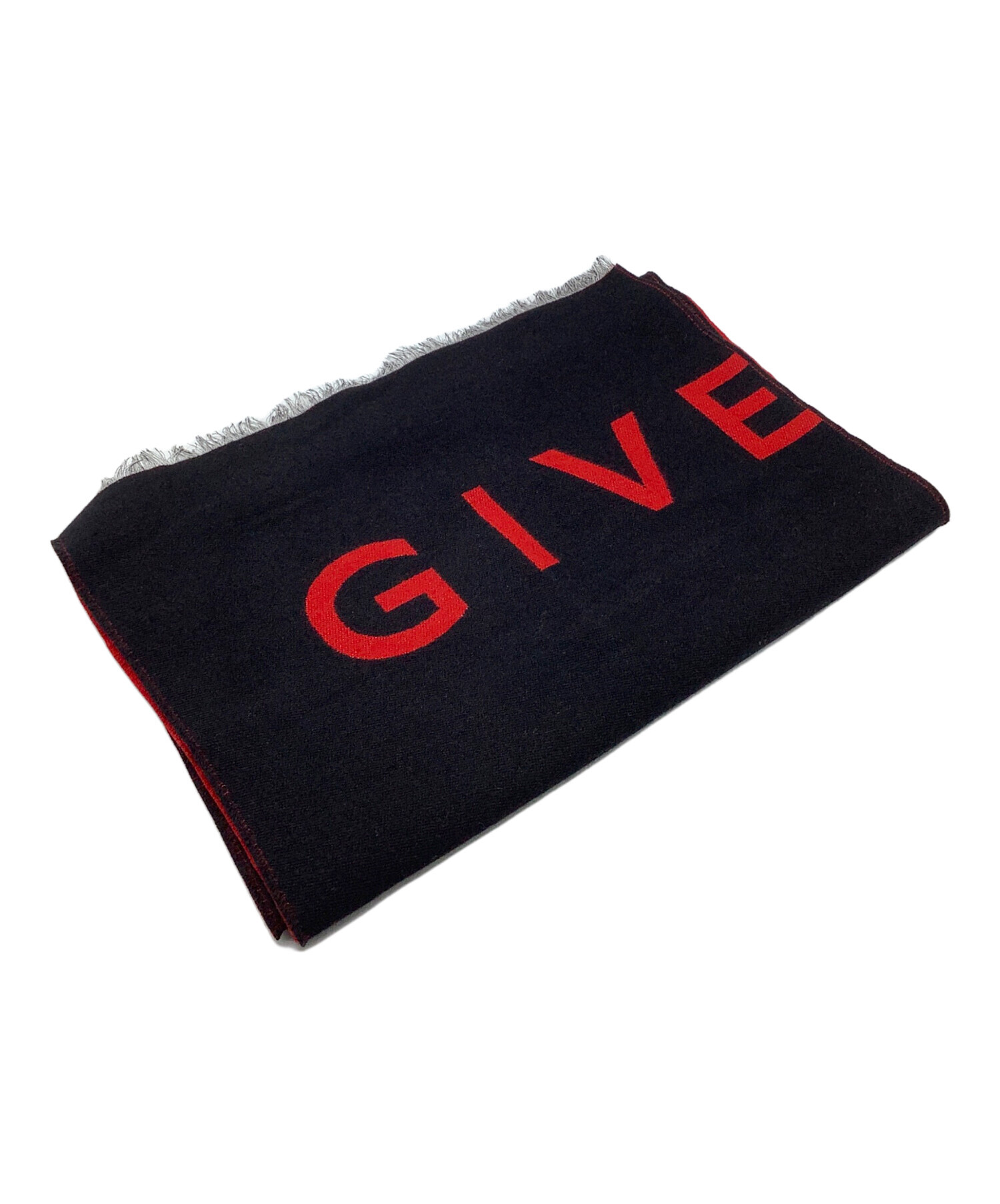 中古・古着通販】GIVENCHY (ジバンシィ) マフラー レッド×ブラック