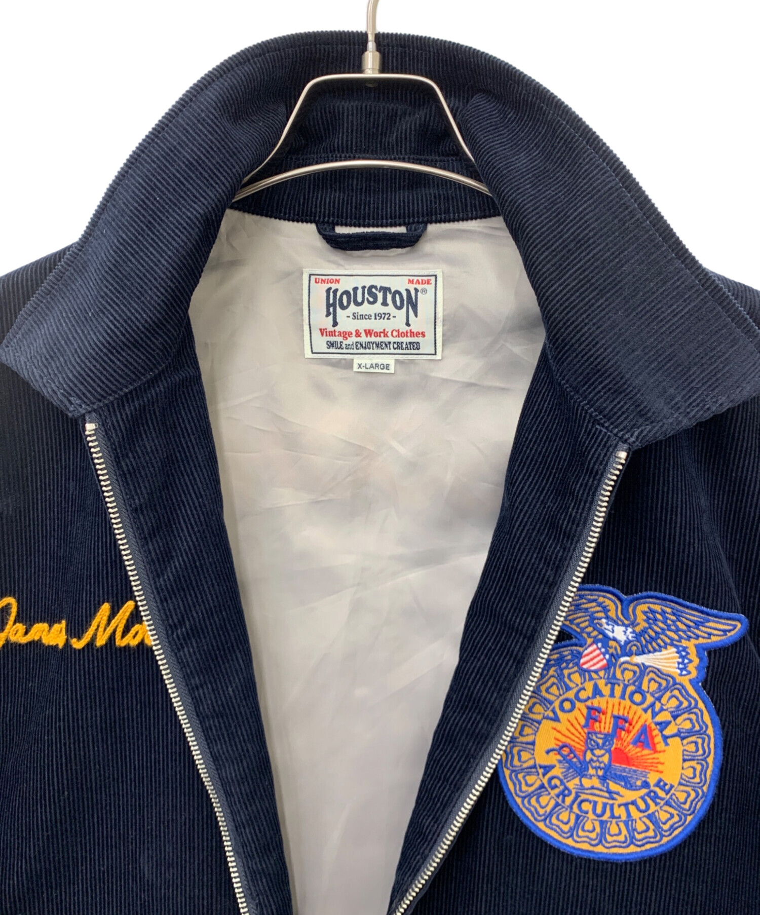 中古・古着通販】HOUSTON (ヒューストン) FFAジャケット ネイビー