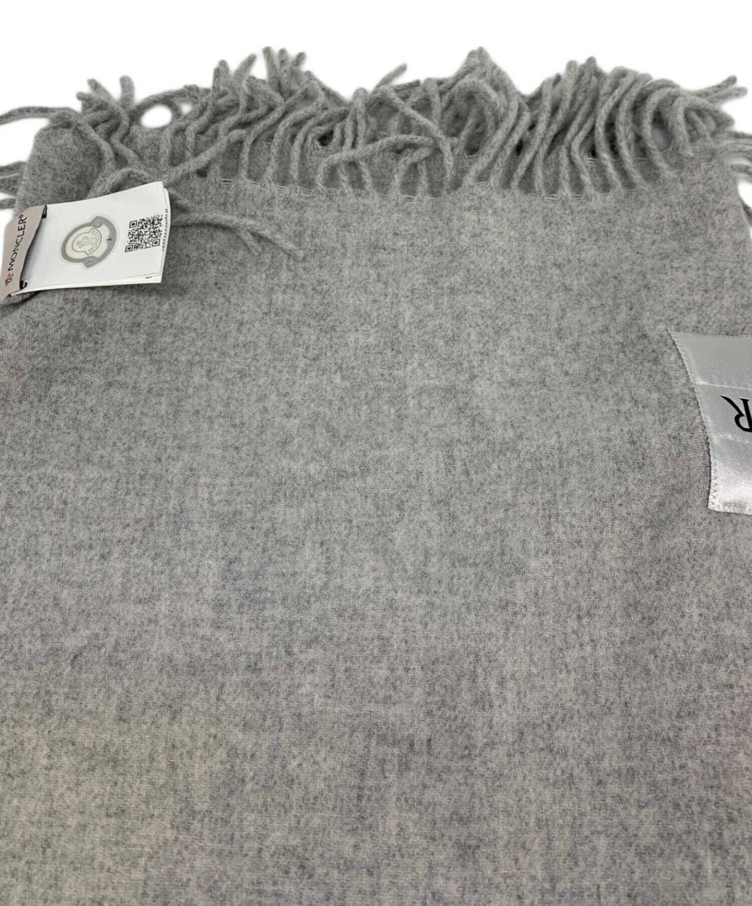 中古・古着通販】MONCLER (モンクレール) ウールマフラー グレー