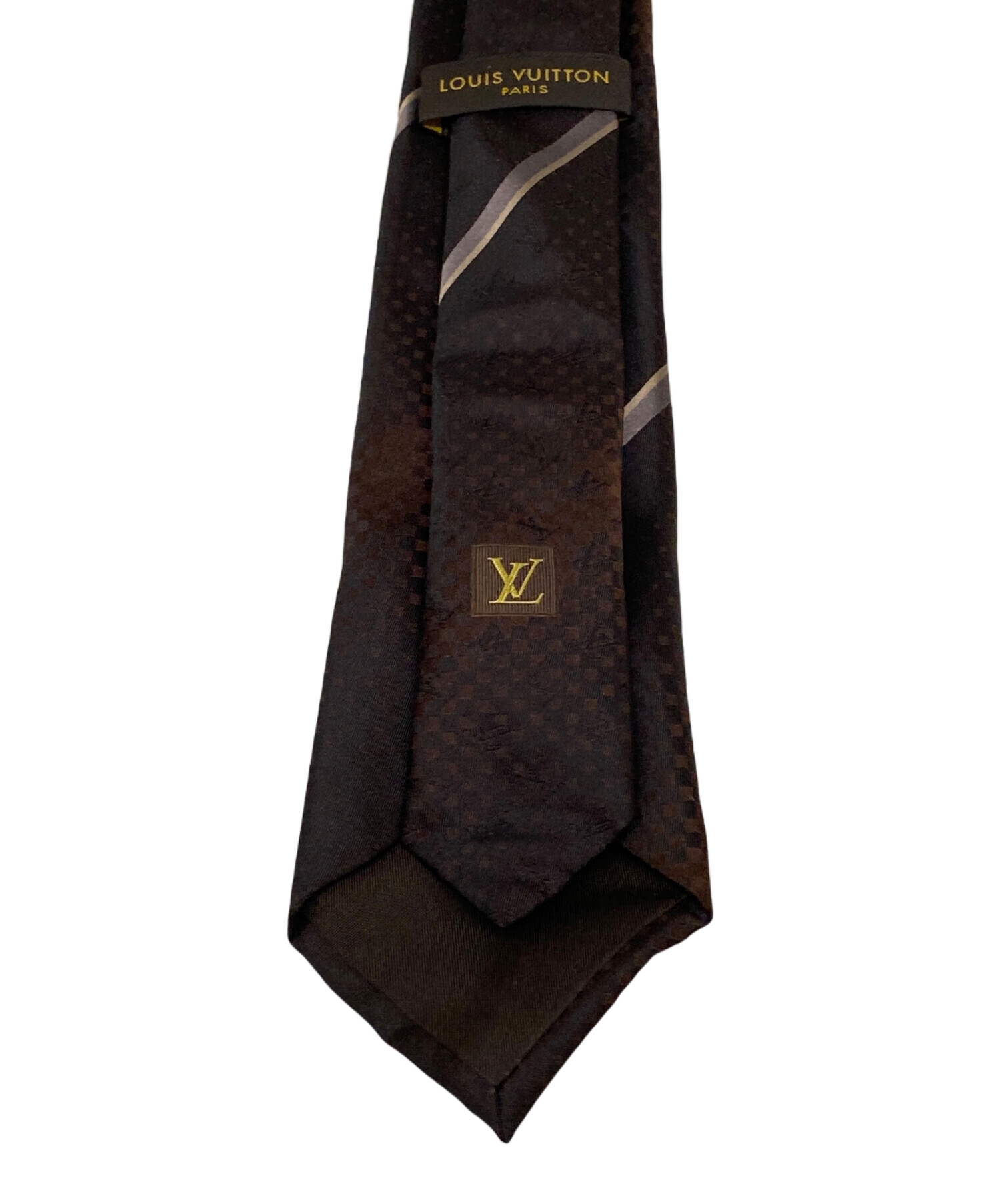中古・古着通販】LOUIS VUITTON (ルイ ヴィトン) ネクタイ ブラウン