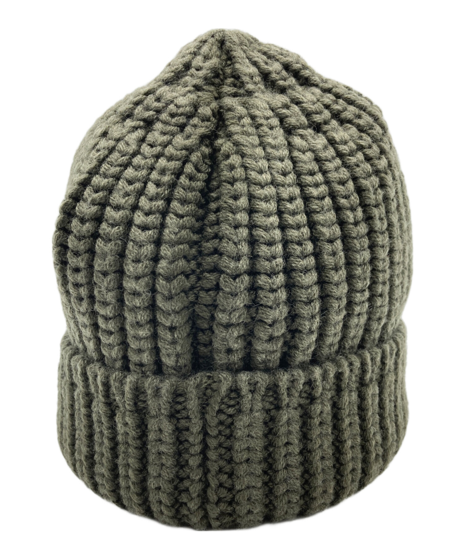 中古・古着通販】MONCLER (モンクレール) ニット帽 オリーブ 未使用品