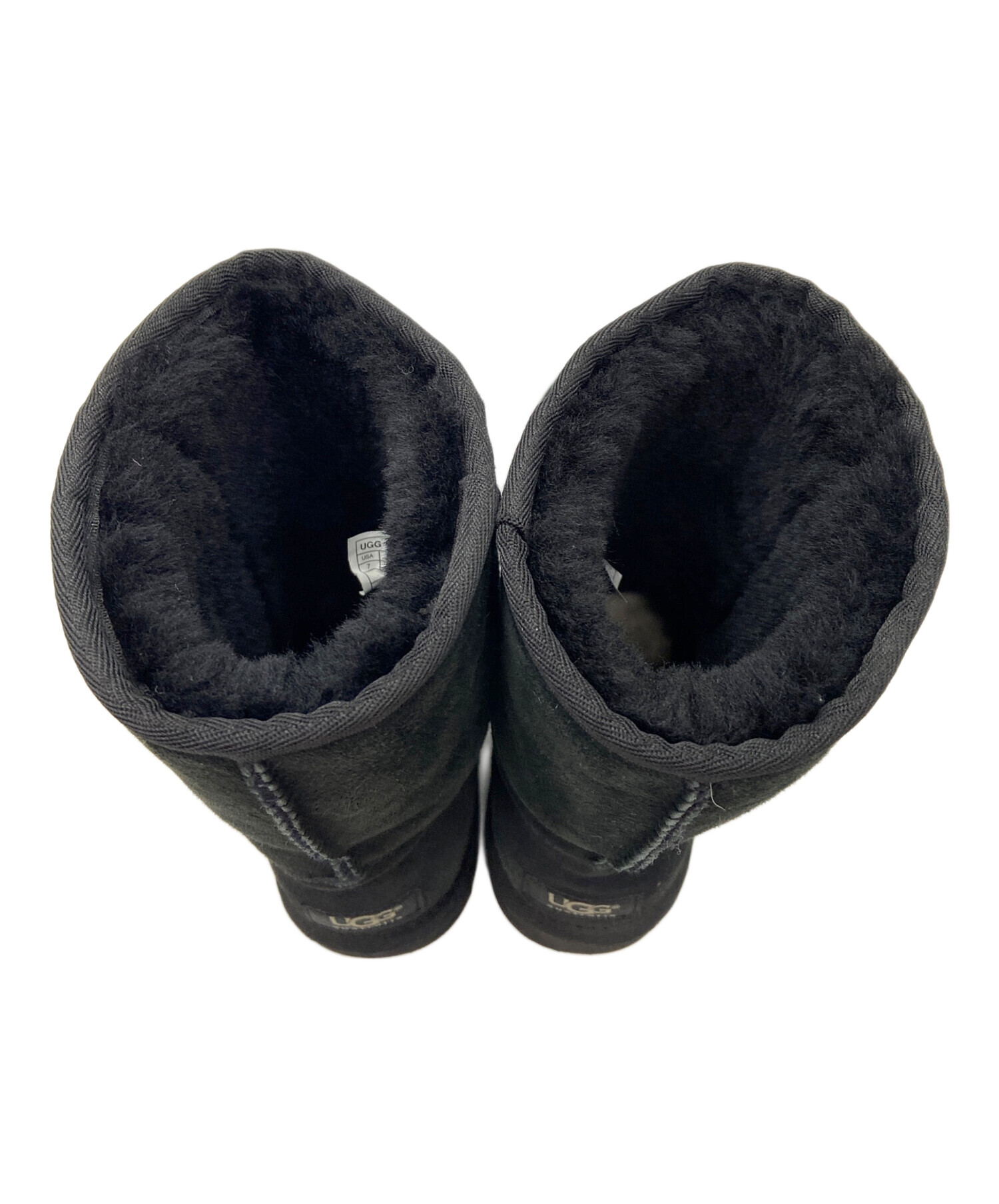 中古・古着通販】UGG (アグ) ムートンブーツ ブラック サイズ:24cm