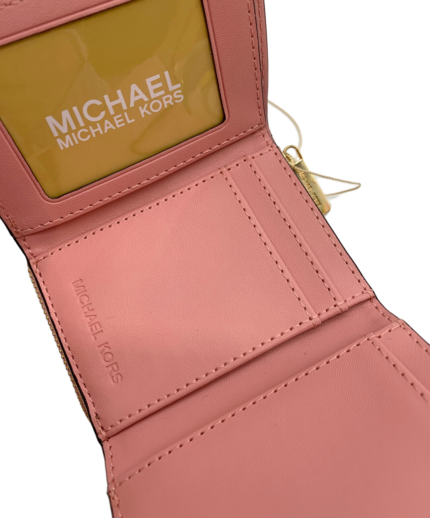 中古・古着通販】MICHAEL KORS (マイケル・コース) 3つ折り財布 ピンク