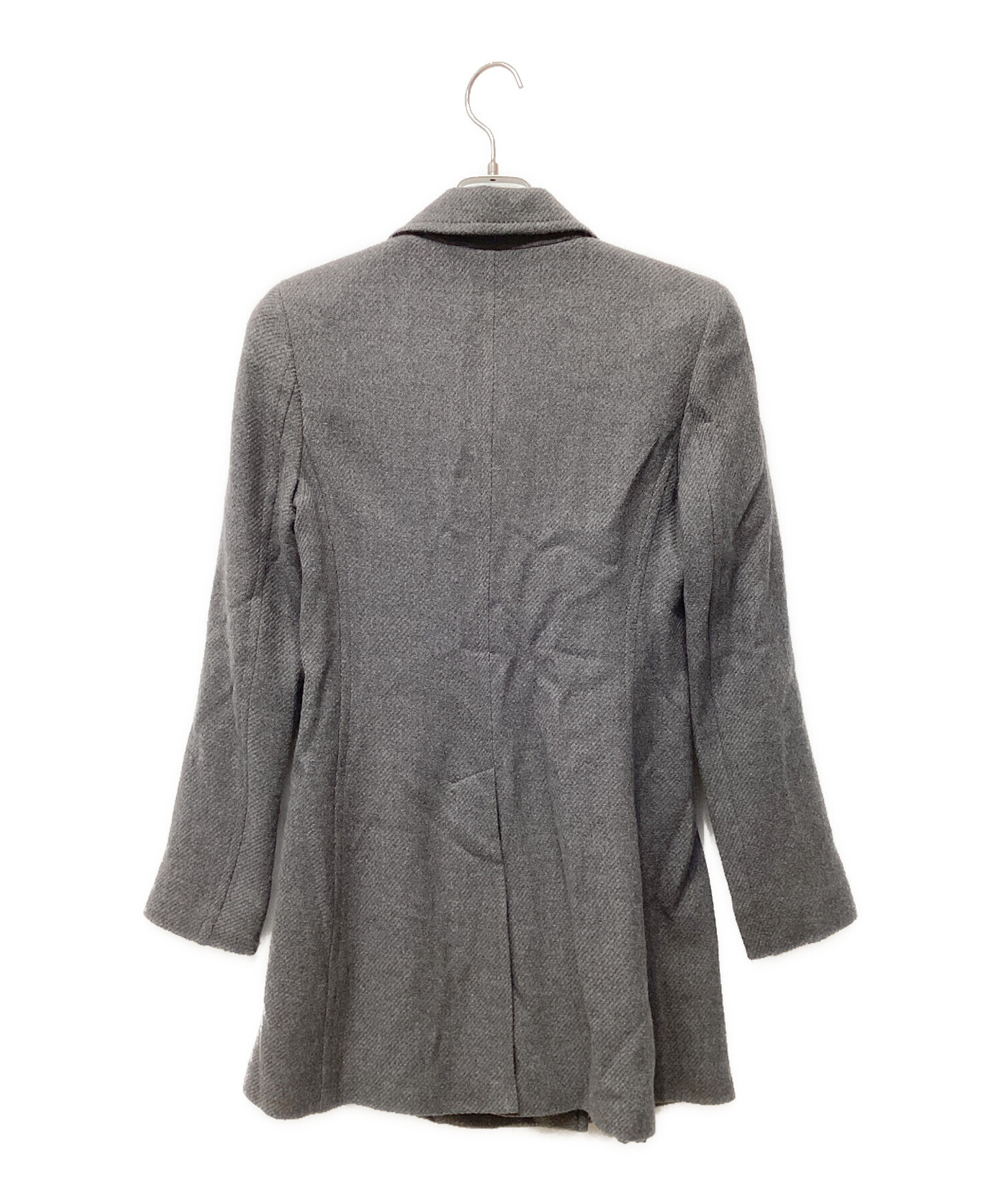 中古・古着通販】MIU MIU (ミュウミュウ) ウールコート グレー サイズ
