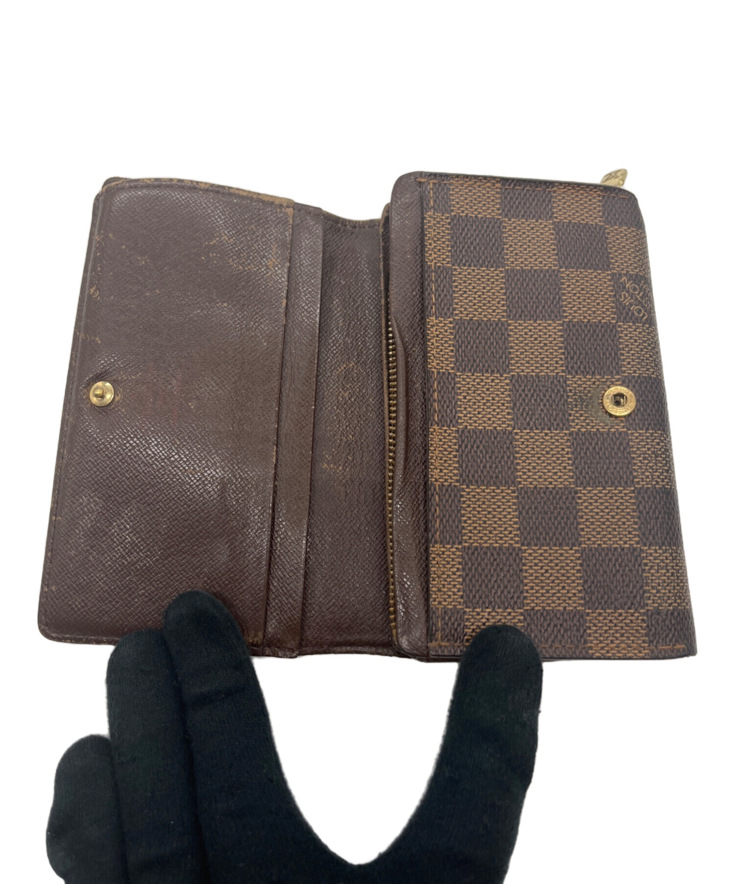 中古・古着通販】LOUIS VUITTON (ルイ ヴィトン) 二つ折り財布/ダミエ