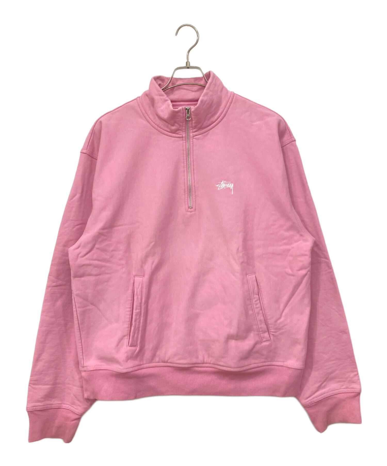 中古・古着通販】stussy (ステューシー) ハーフジップスウェット