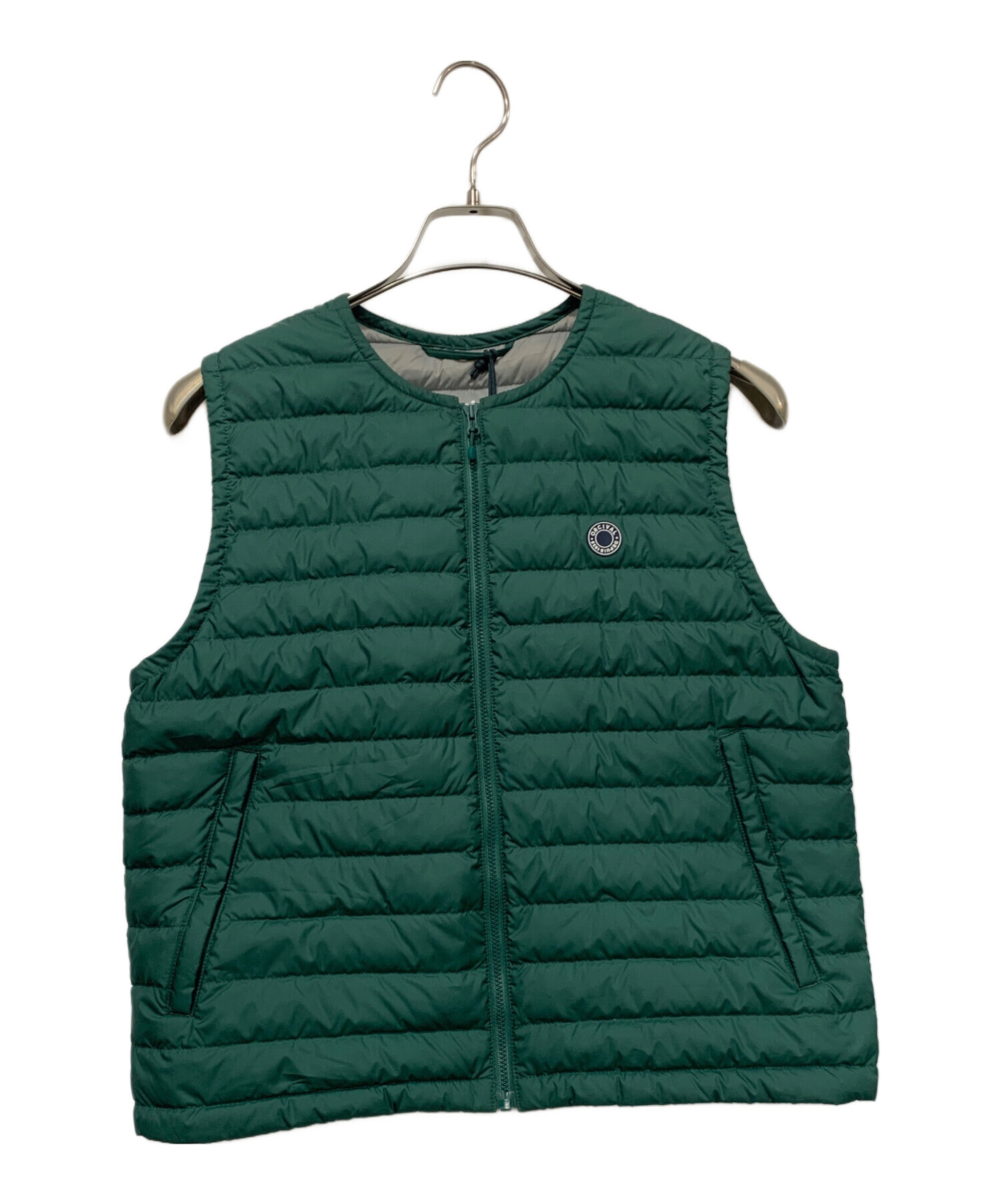 中古・古着通販】ORCIVAL (オーシバル) ダウンベスト グリーン サイズ