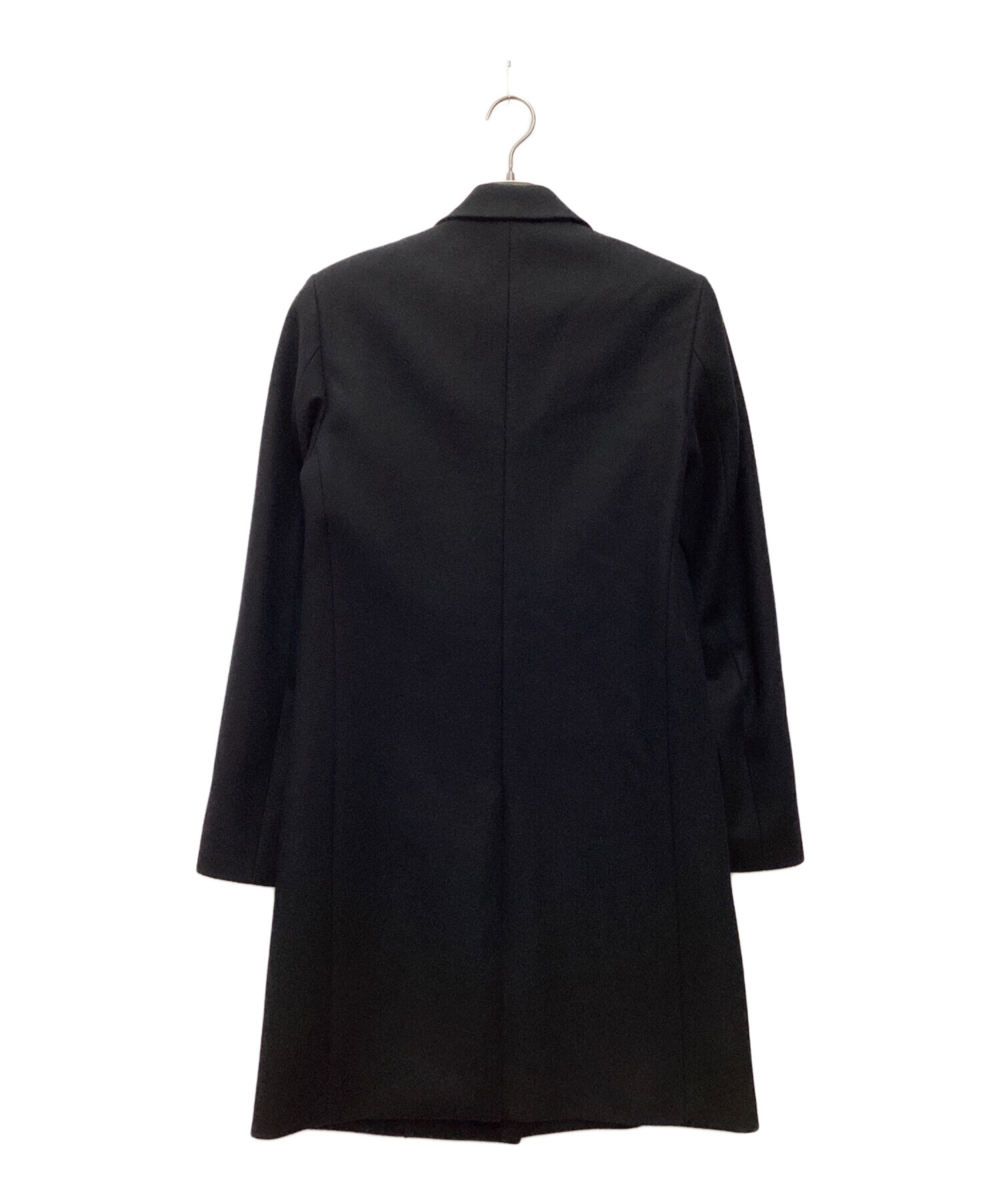 中古・古着通販】theory (セオリー) チェスターコート ブラック サイズ