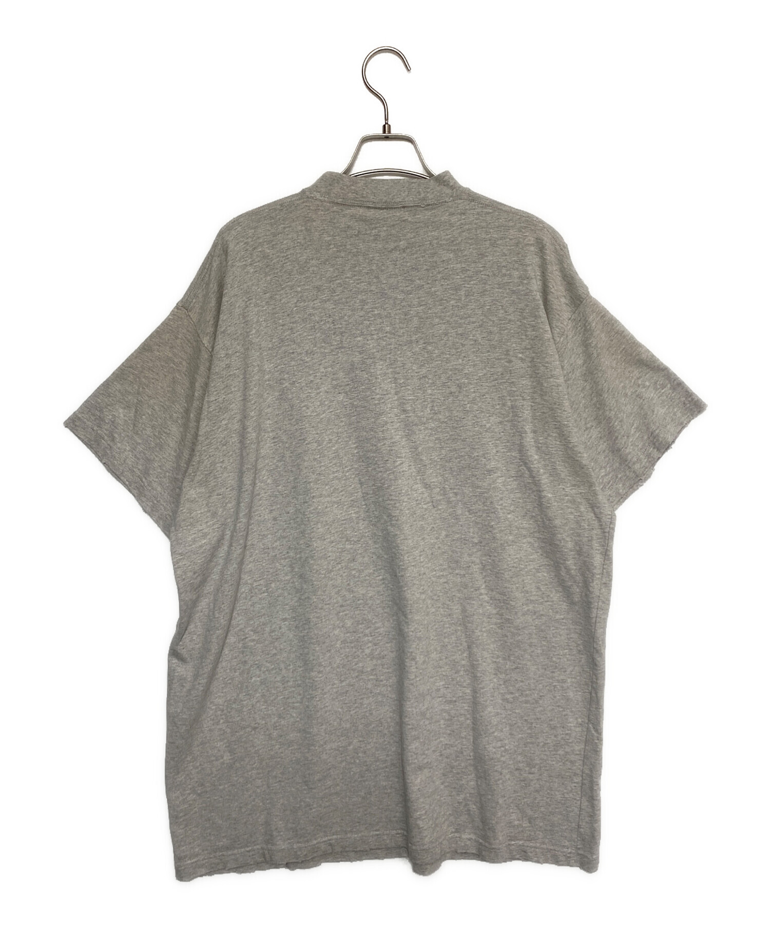 中古・古着通販】BALENCIAGA (バレンシアガ) ダメージ加工ロゴTシャツ