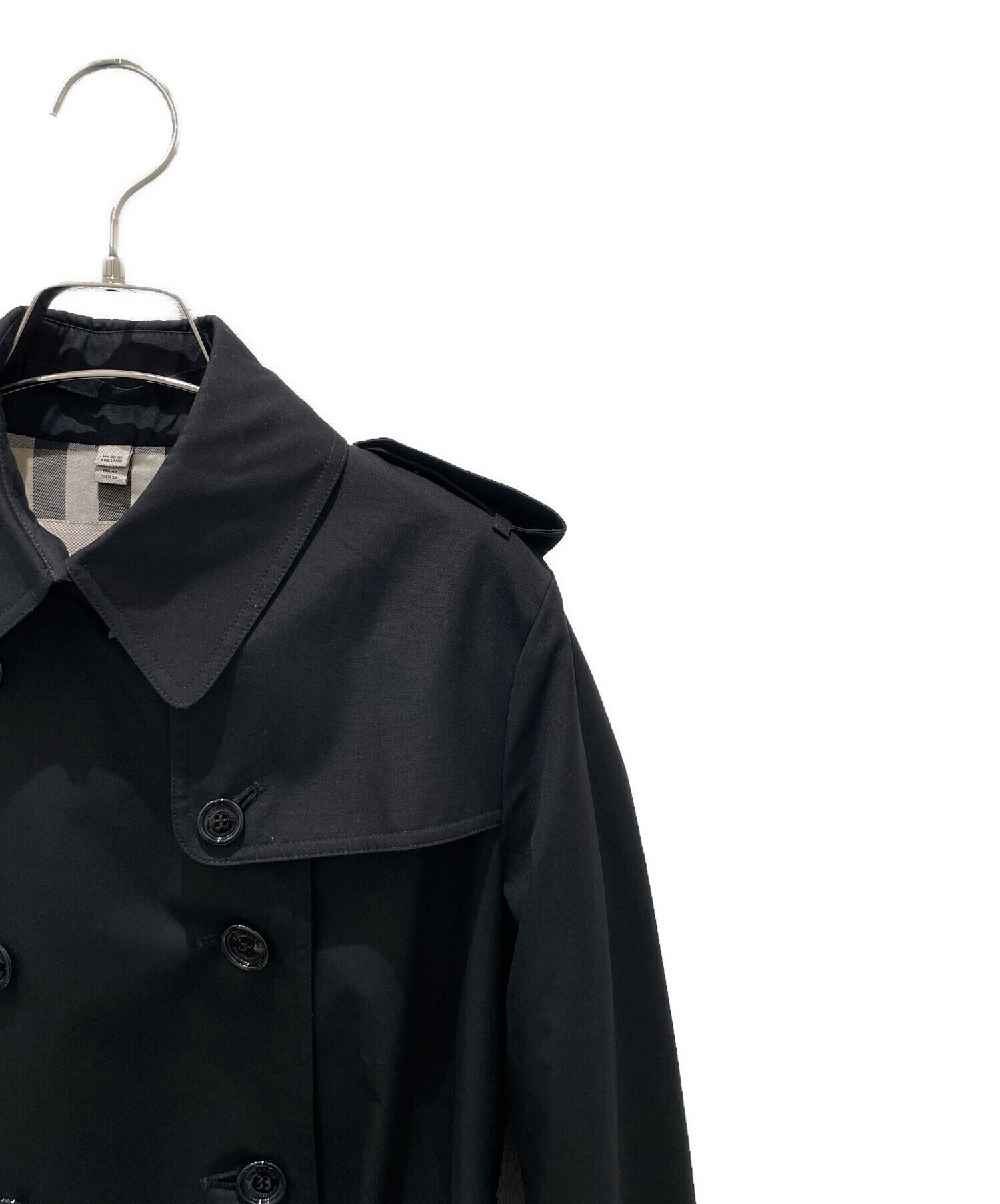 中古・古着通販】BURBERRY (バーバリー) トレンチコート ブラック