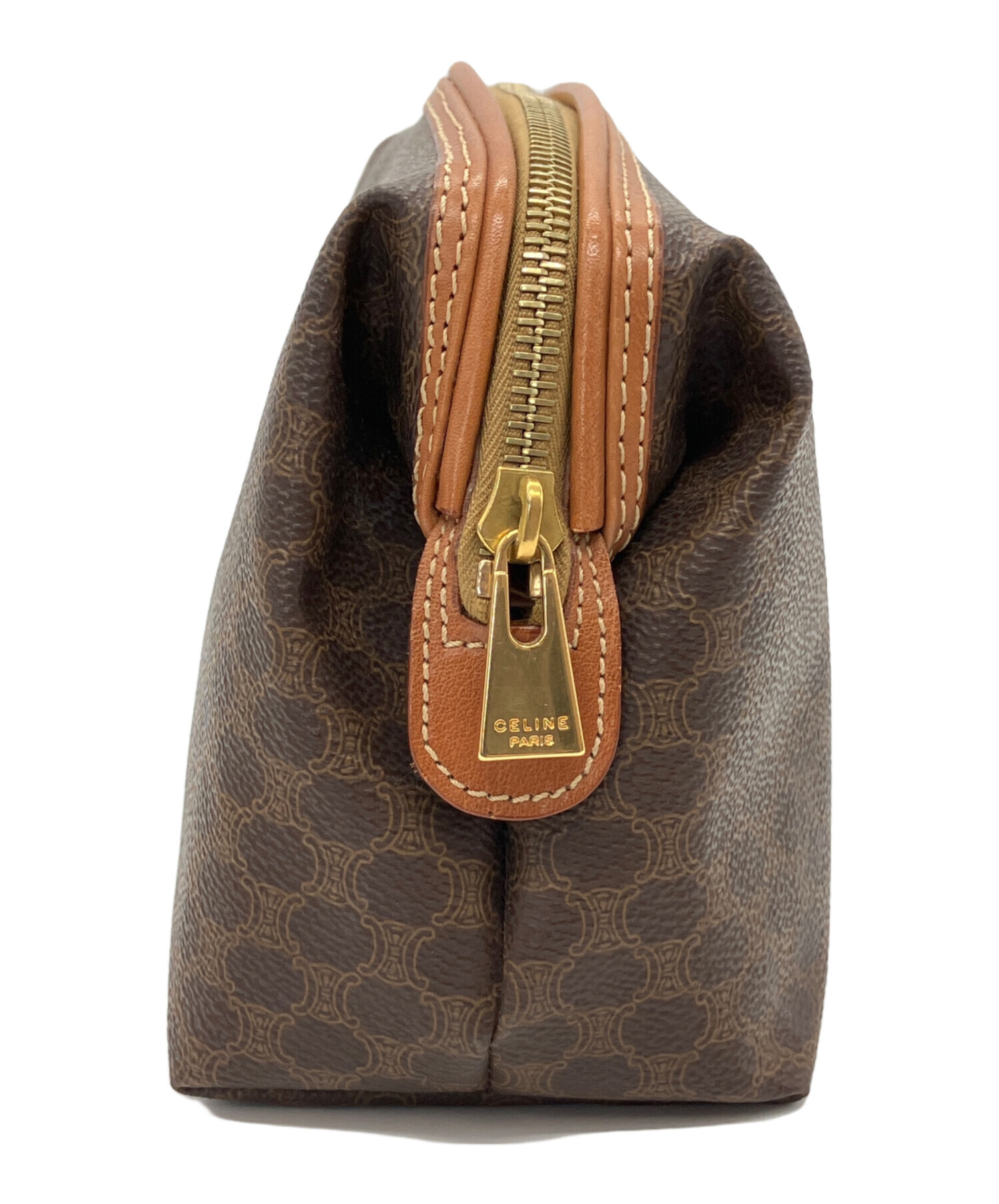 中古・古着通販】CELINE (セリーヌ) 化粧ポーチ ブラウン｜ブランド