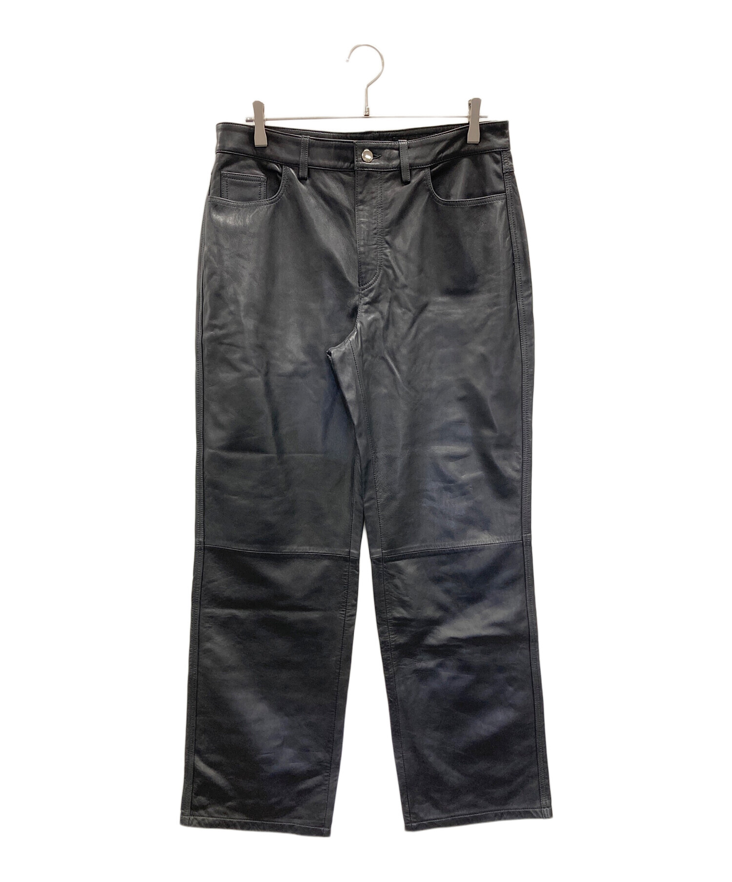中古・古着通販】ZARA (ザラ) レザーパンツ ブラック サイズ:USA L