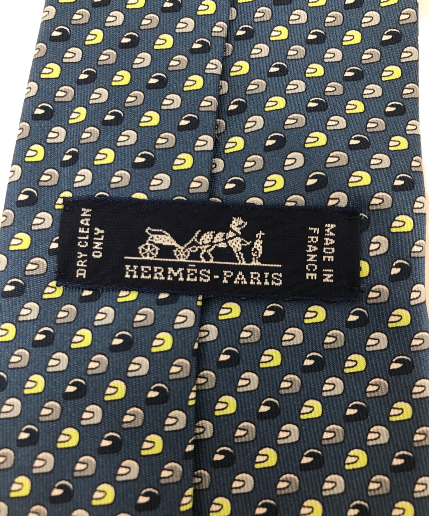 中古・古着通販】HERMES (エルメス) シルクネクタイ ネイビー サイズ