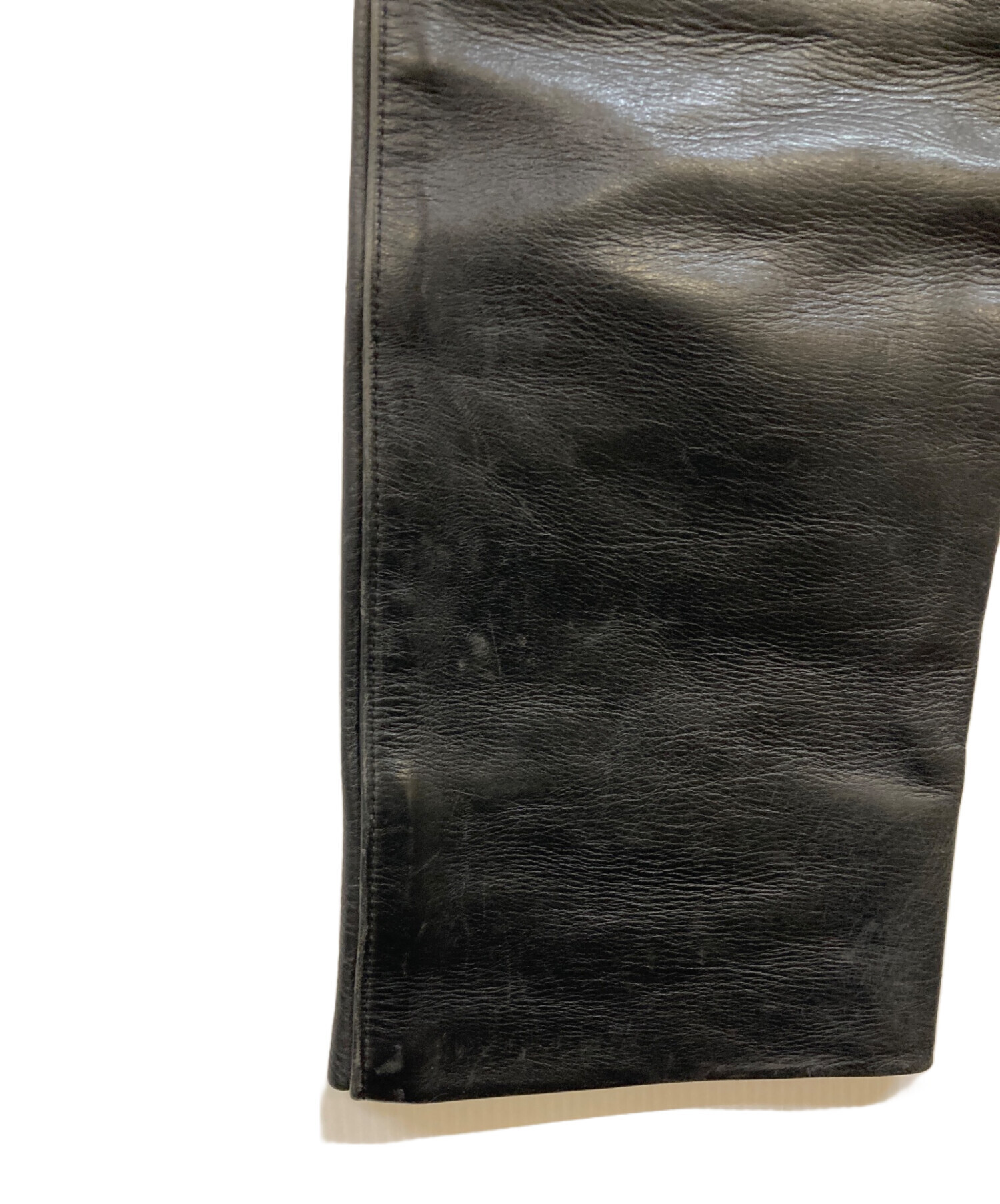 中古・古着通販】VANSON (バンソン) レザーパンツ ブラック サイズ:W31