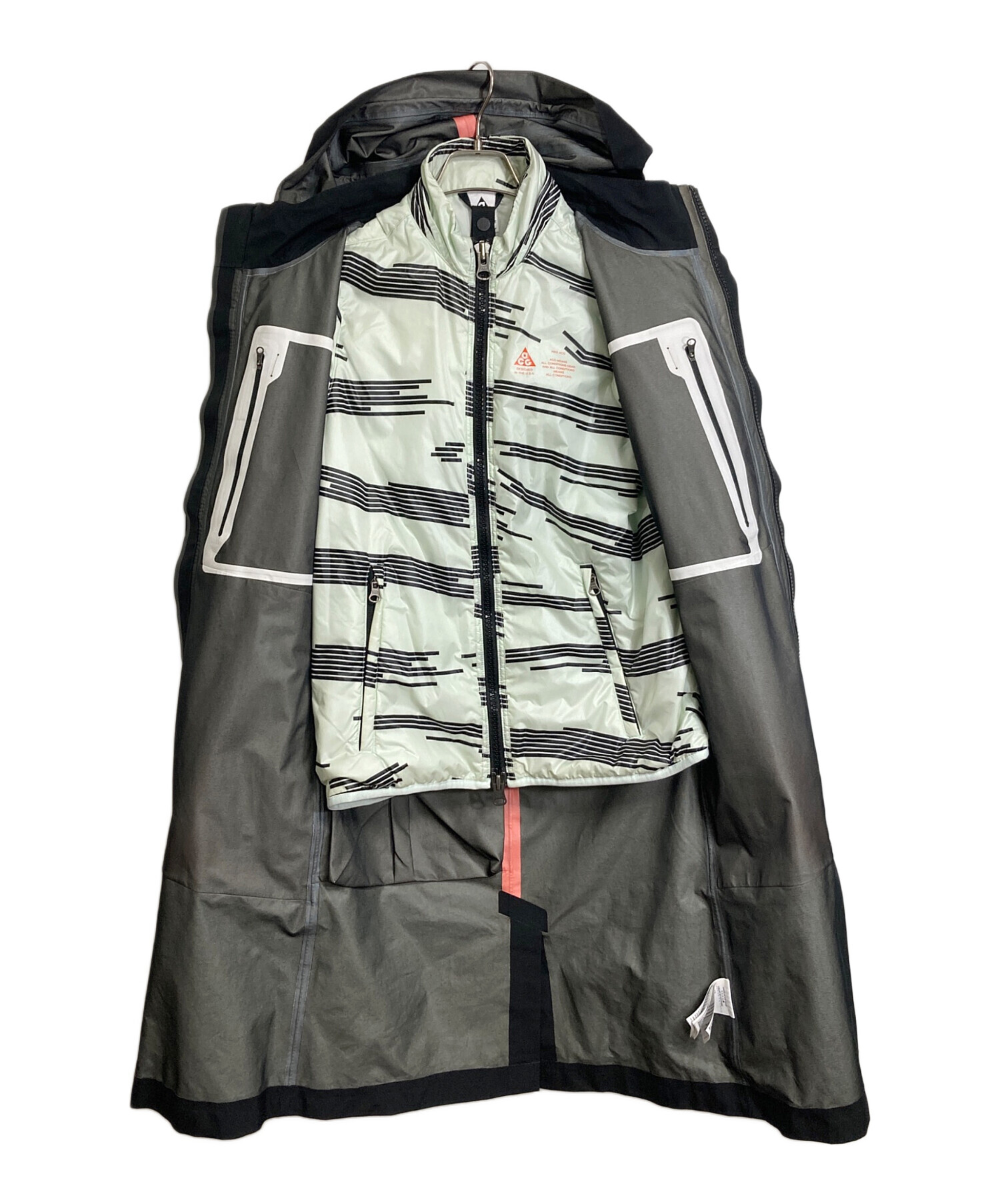 中古・古着通販】NIKE ACG 3 in 1 SYSTEM COAT BLACK LONG NYLON