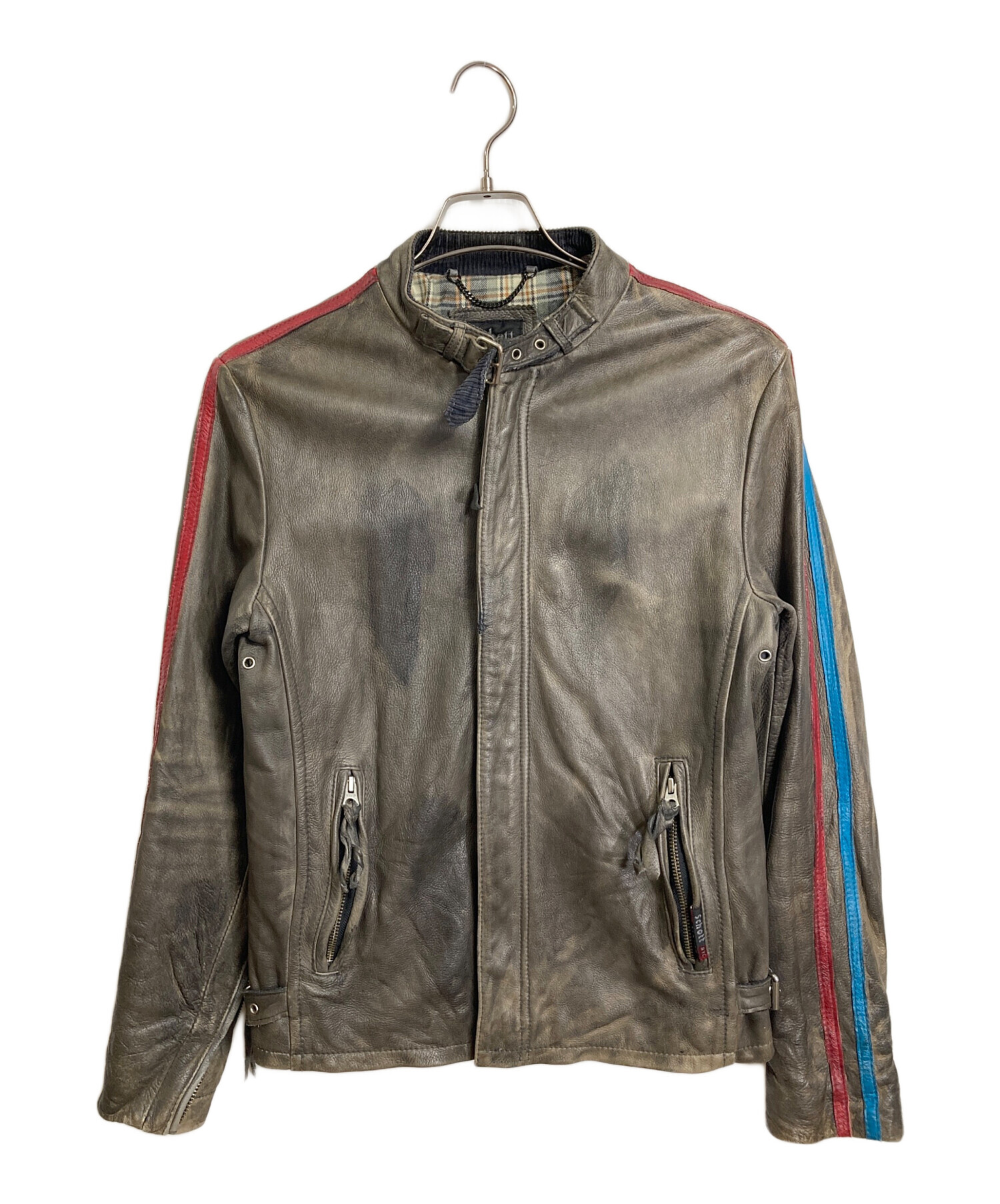 中古・古着通販】Schott (ショット) CLASSIC RACER JACKET USED加工