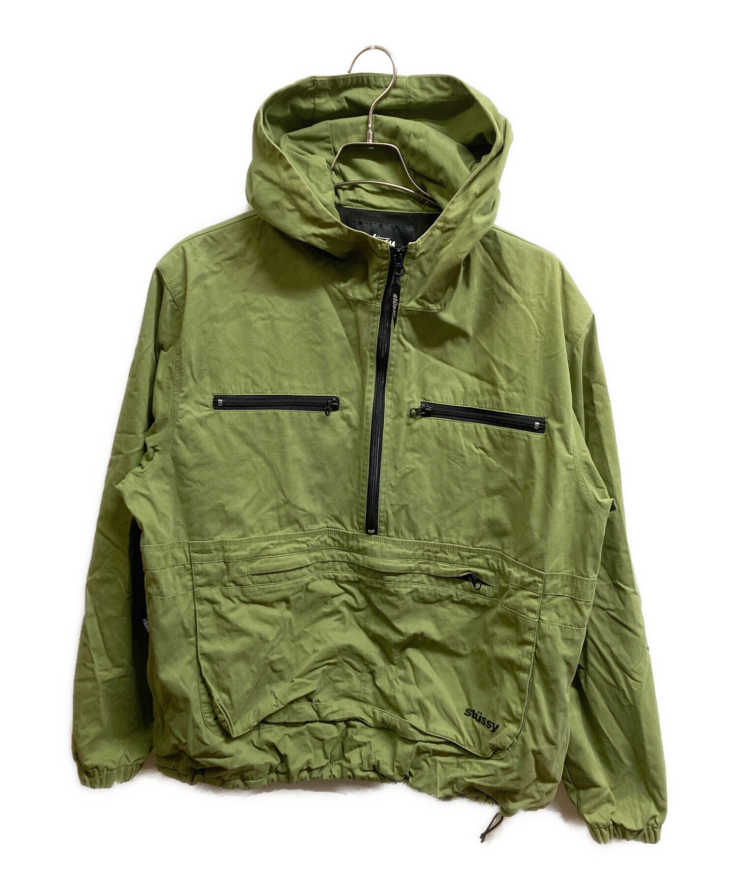 中古・古着通販】stussy (ステューシー) アノラックパーカー カーキ