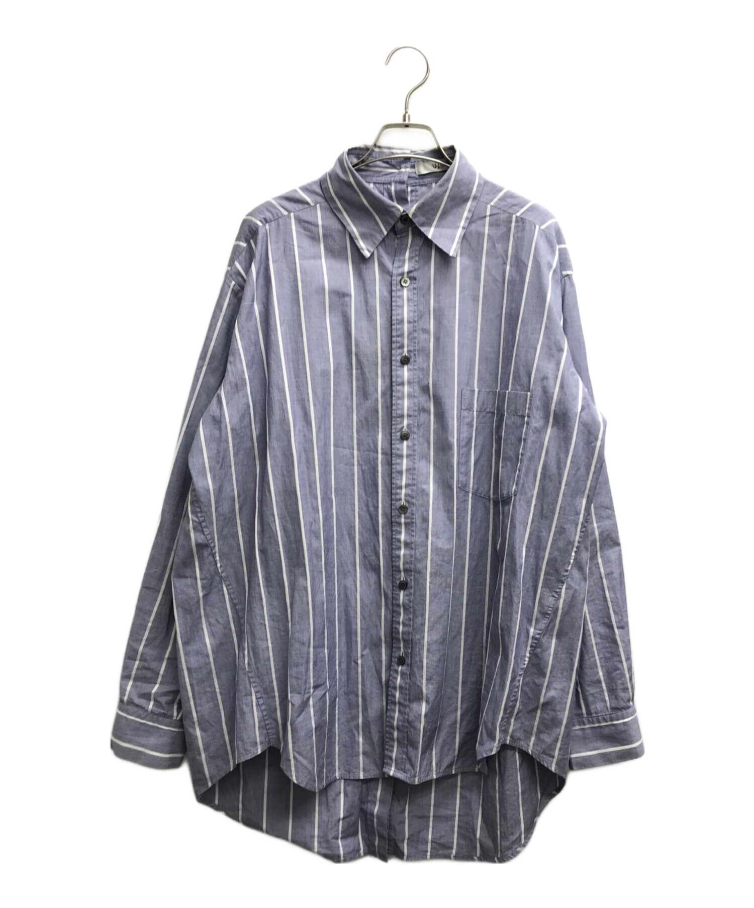 中古・古着通販】UJOH (ウジョー) ストライプシャツ ブルー サイズ:2