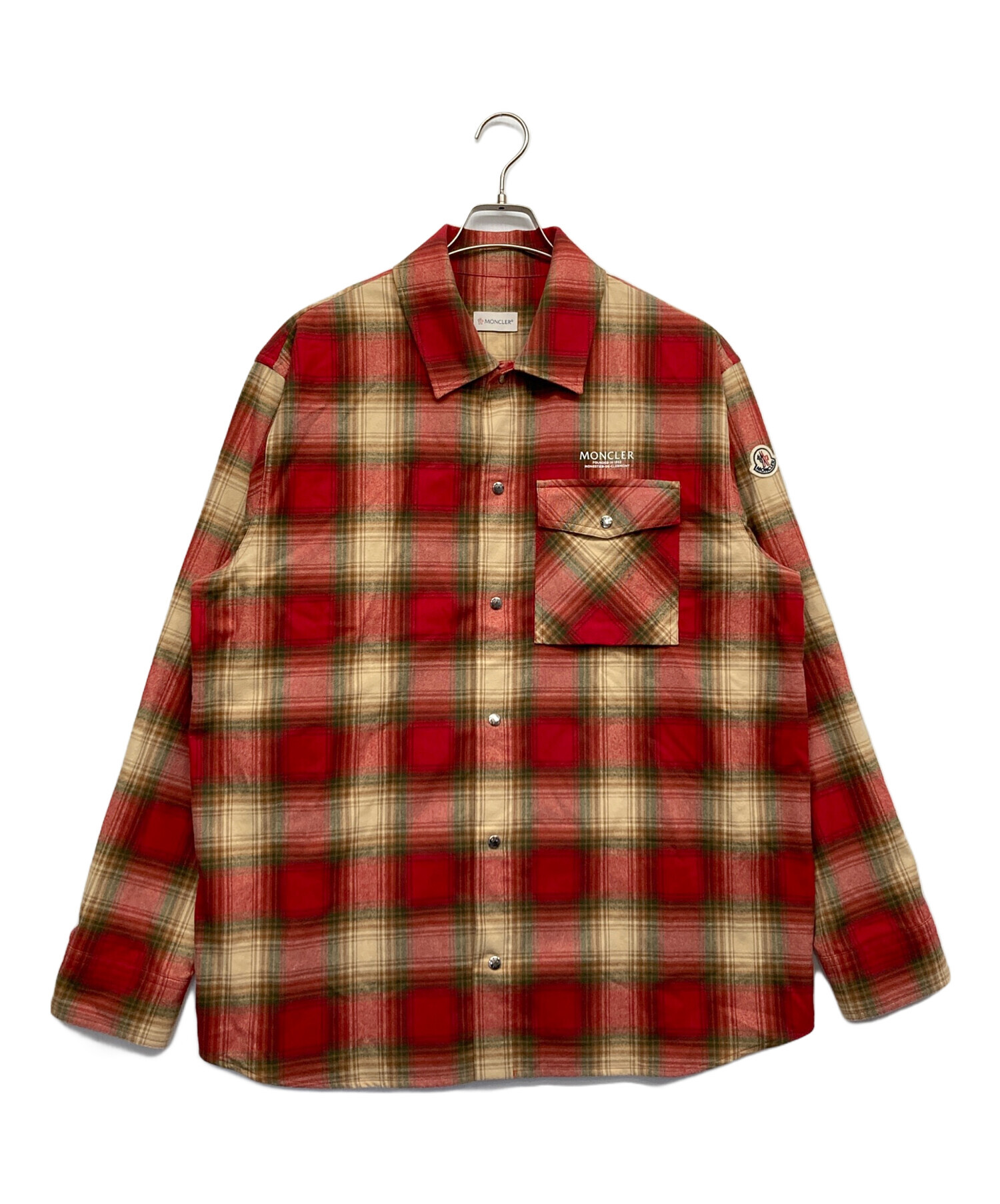 中古・古着通販】MONCLER (モンクレール) CAMICIA/長袖チェックシャツ