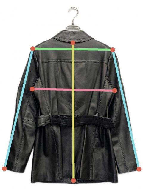 中古・古着通販】Aquascutum (アクアスキュータム) ラムレザーコート