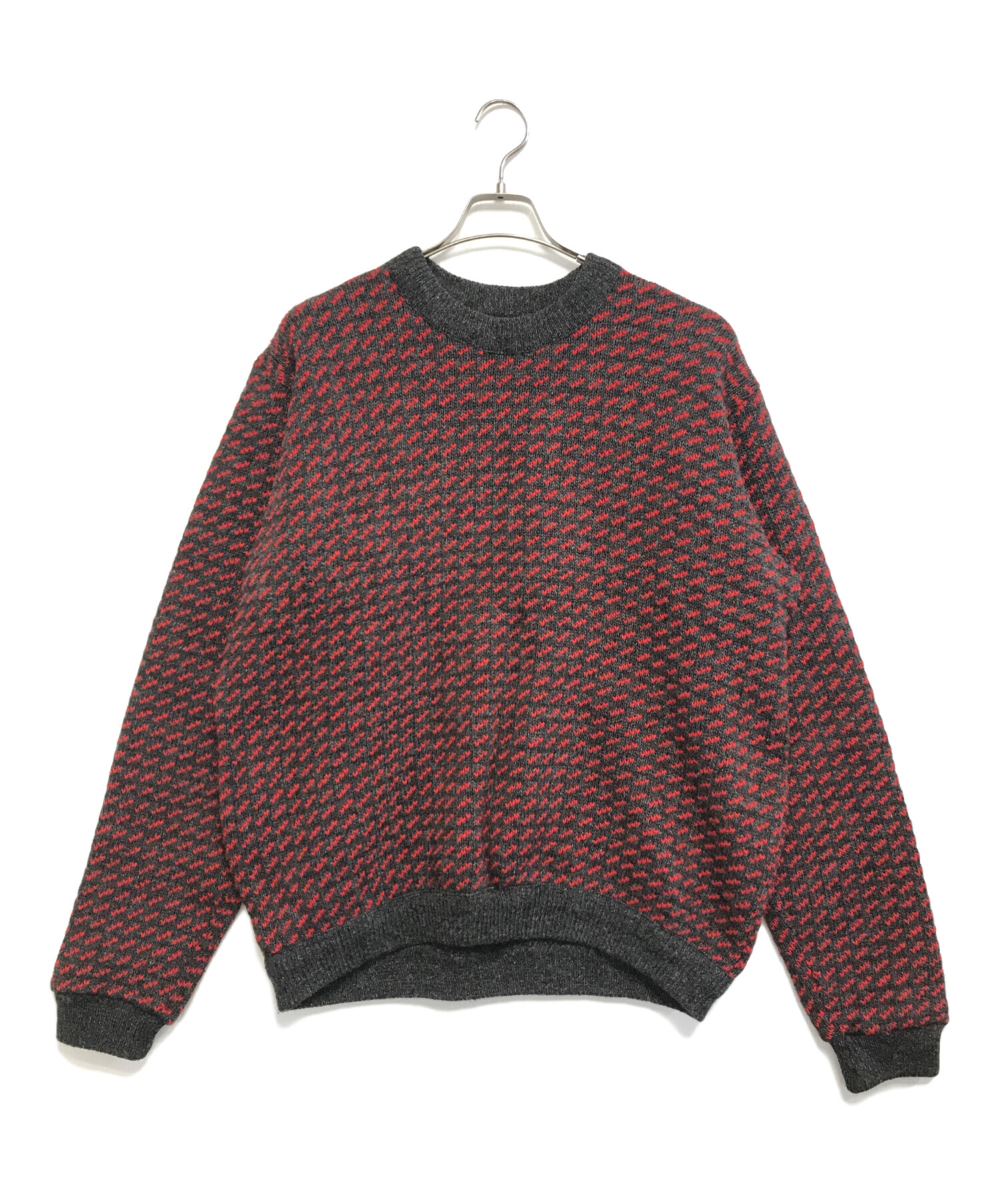 中古・古着通販】L.L.Bean (エルエルビーン) バーズアイニット レッド