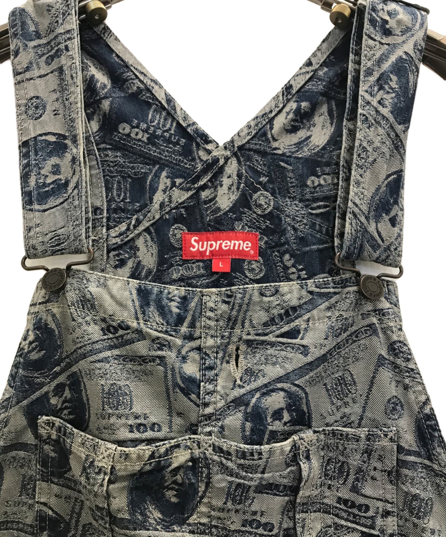中古・古着通販】Supreme (シュプリーム) 100 Dollar Bill Overalls