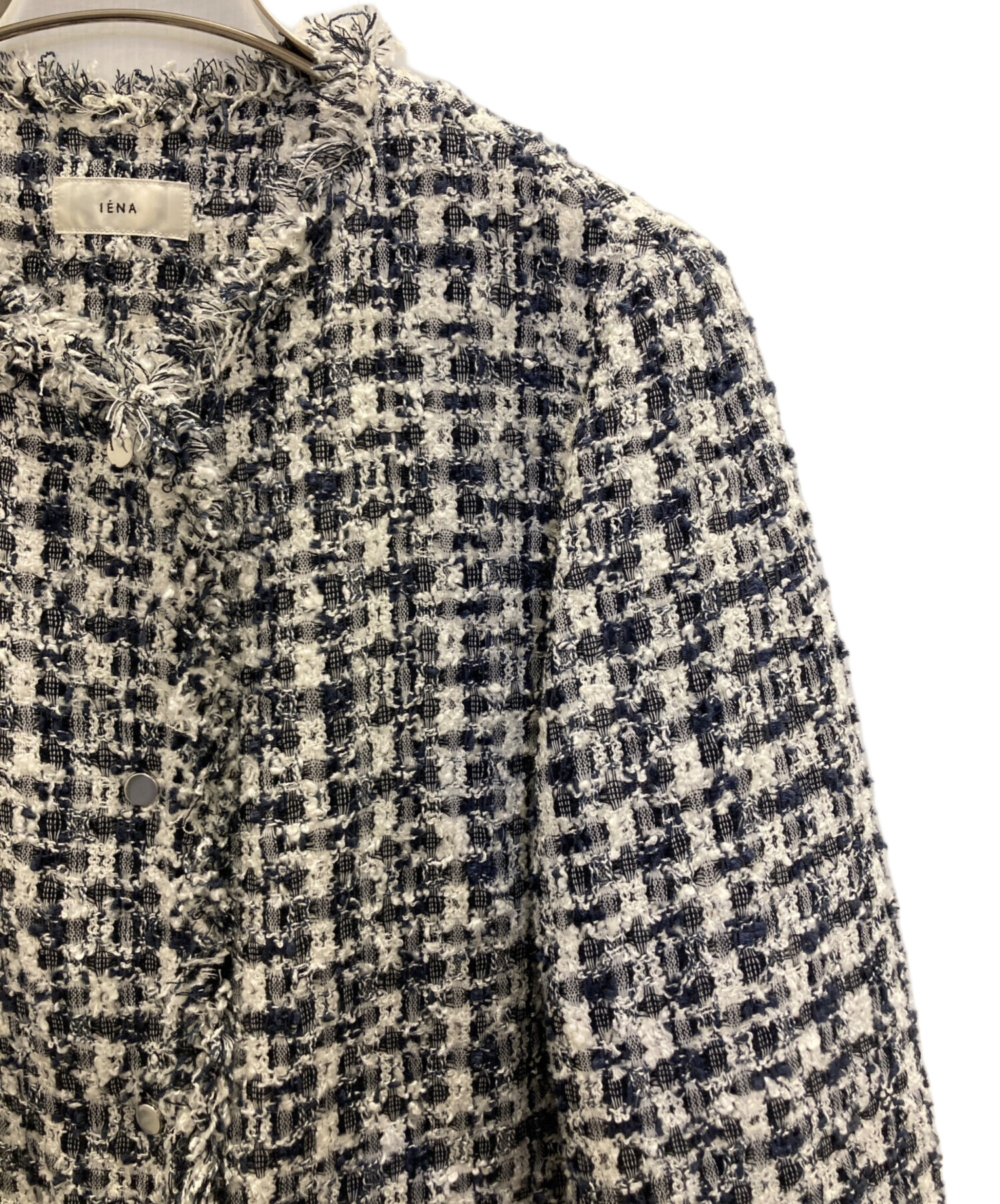 中古・古着通販】IENA (イエナ) Marin Tweed ジャケット ネイビー