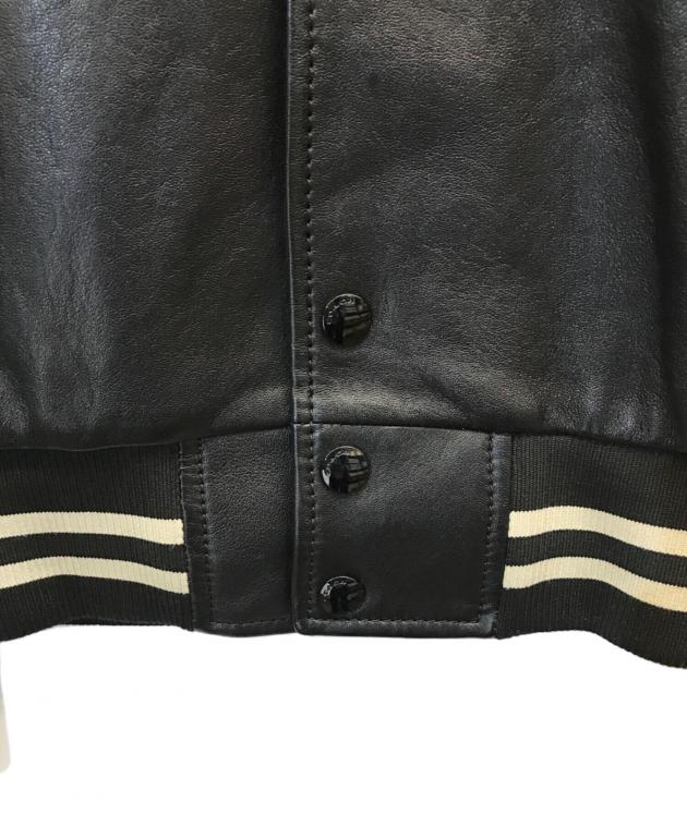 中古・古着通販】COACH (コーチ) レザースタジャン ブラック サイズ:S