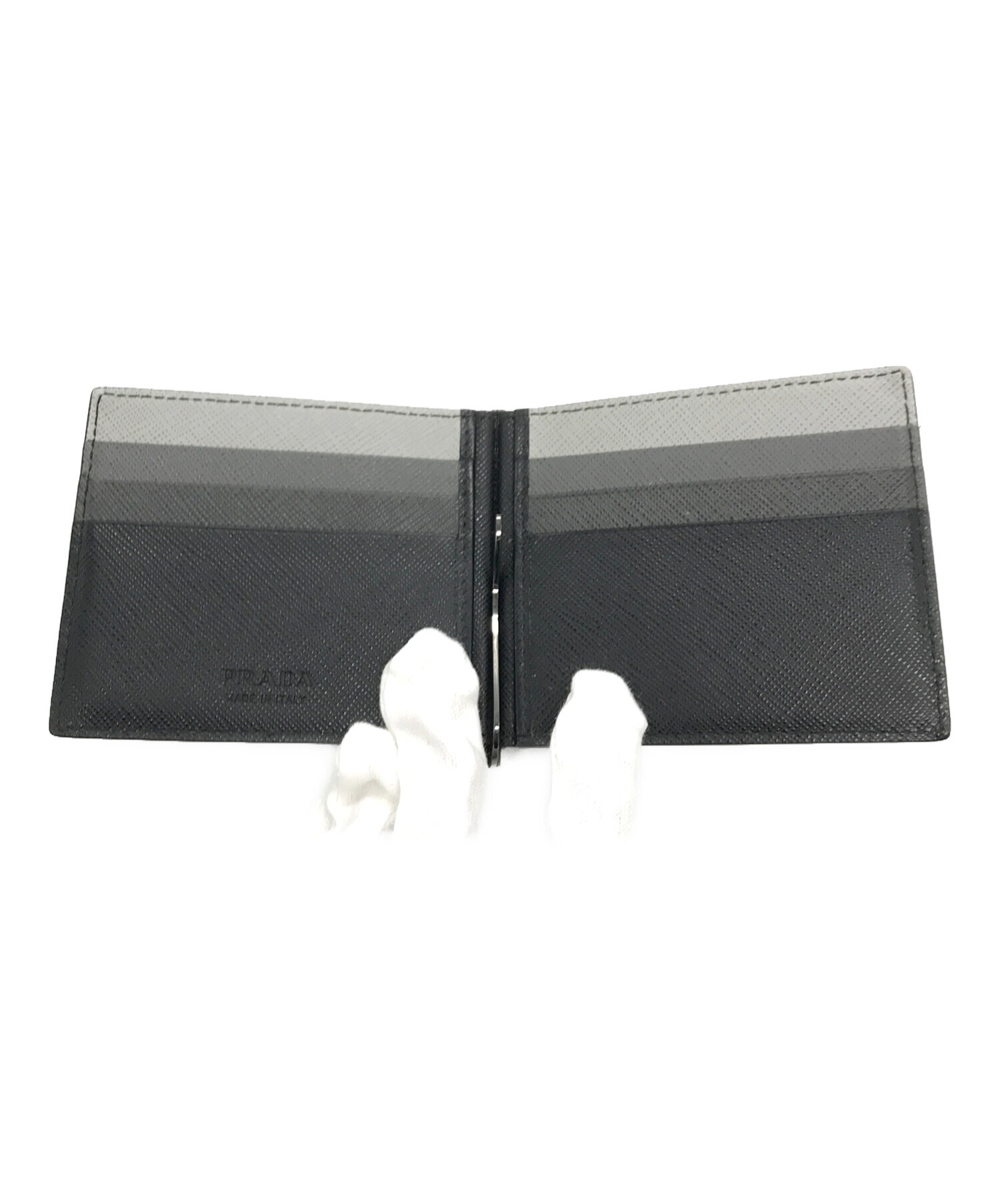 中古・古着通販】PRADA (プラダ) マネークリップ ブラック｜ブランド