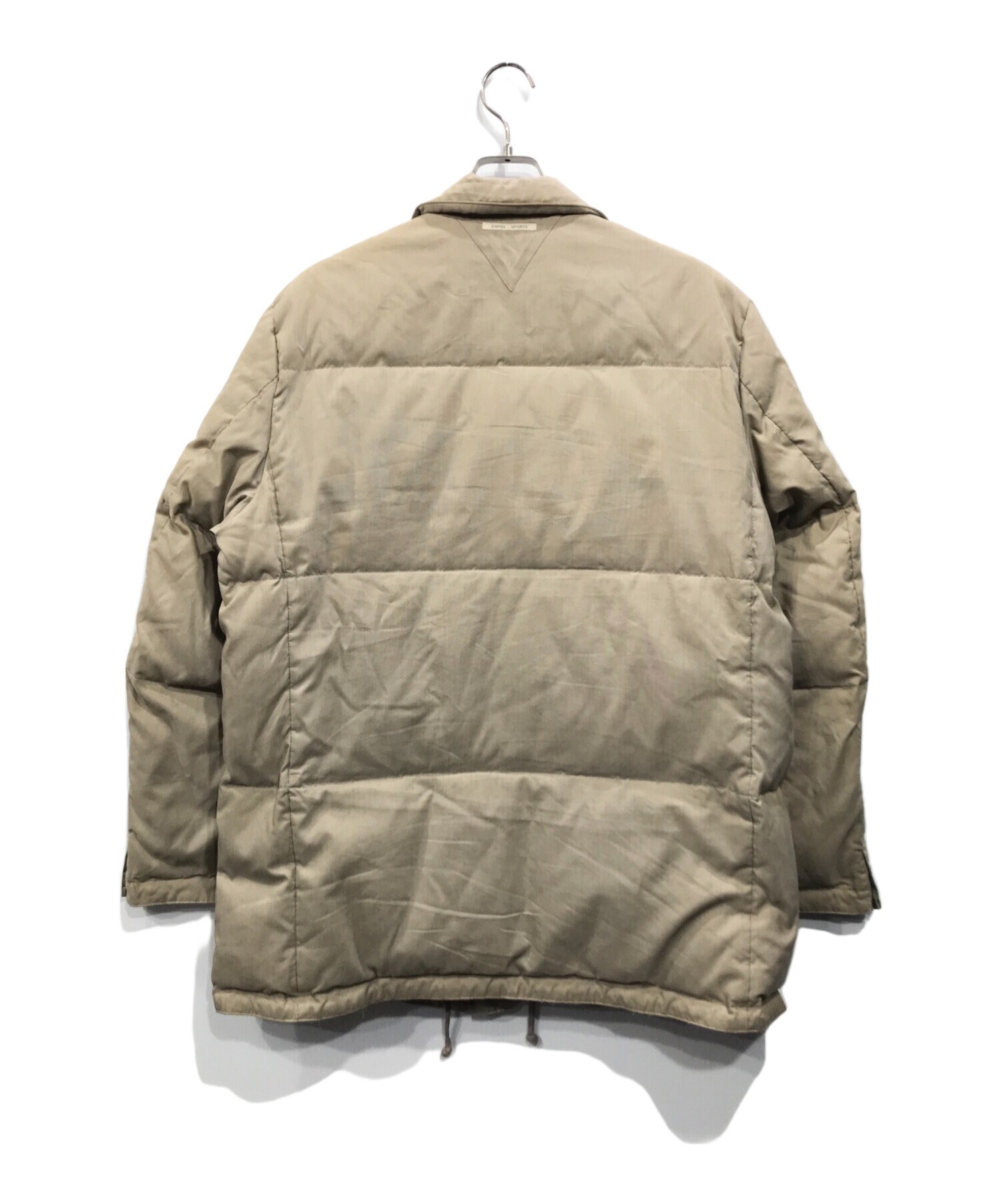 中古・古着通販】PAPAS (パパス) ダウンジャケット ベージュ サイズ:52