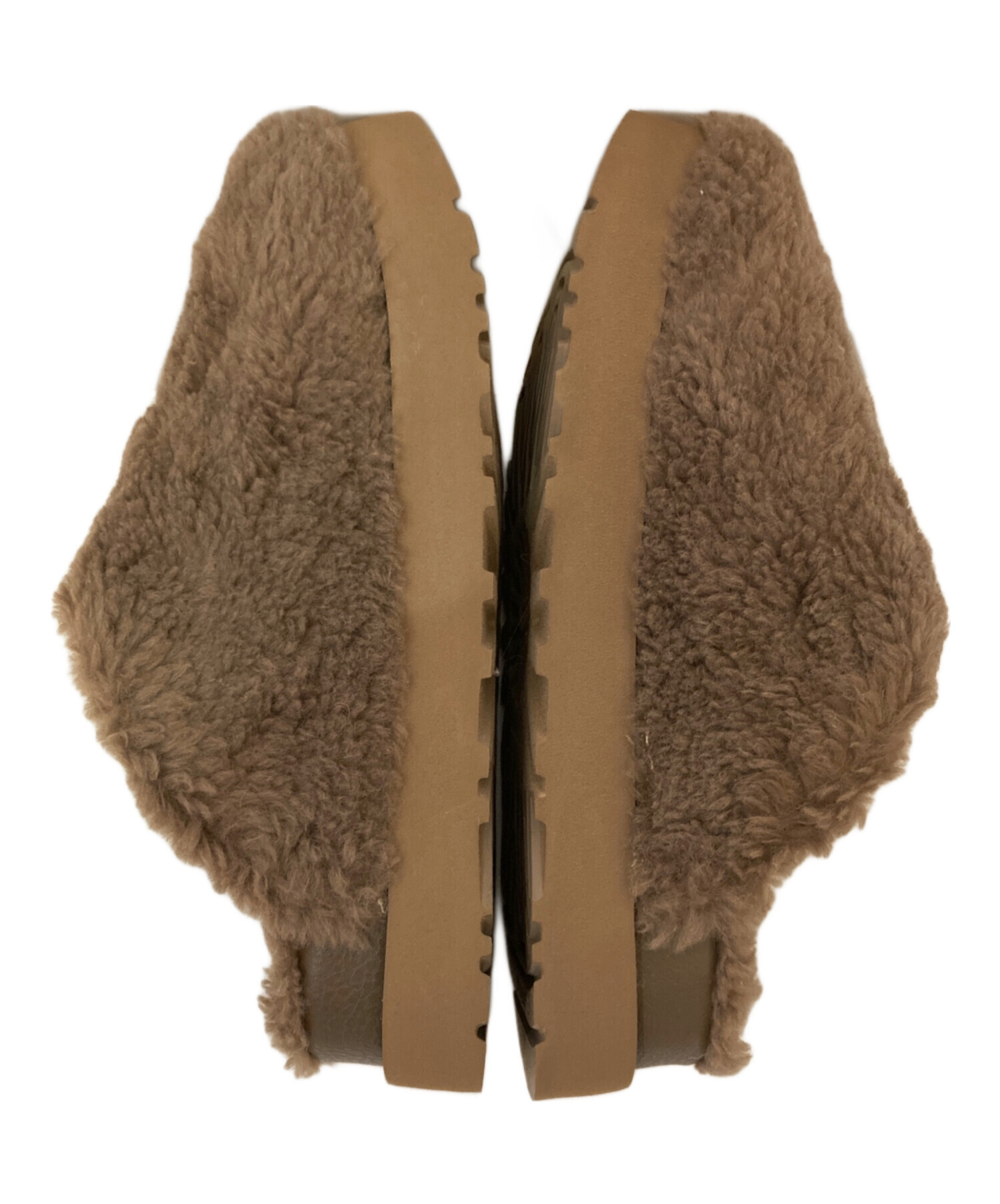 中古・古着通販】UGG (アグ) Fuzz Sugar Slide ブラウン サイズ:24cm