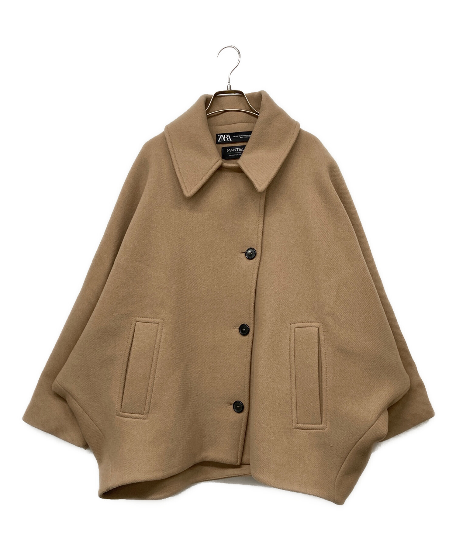 中古・古着通販】ZARA (ザラ) MANTECOオーバーサイズショートコート