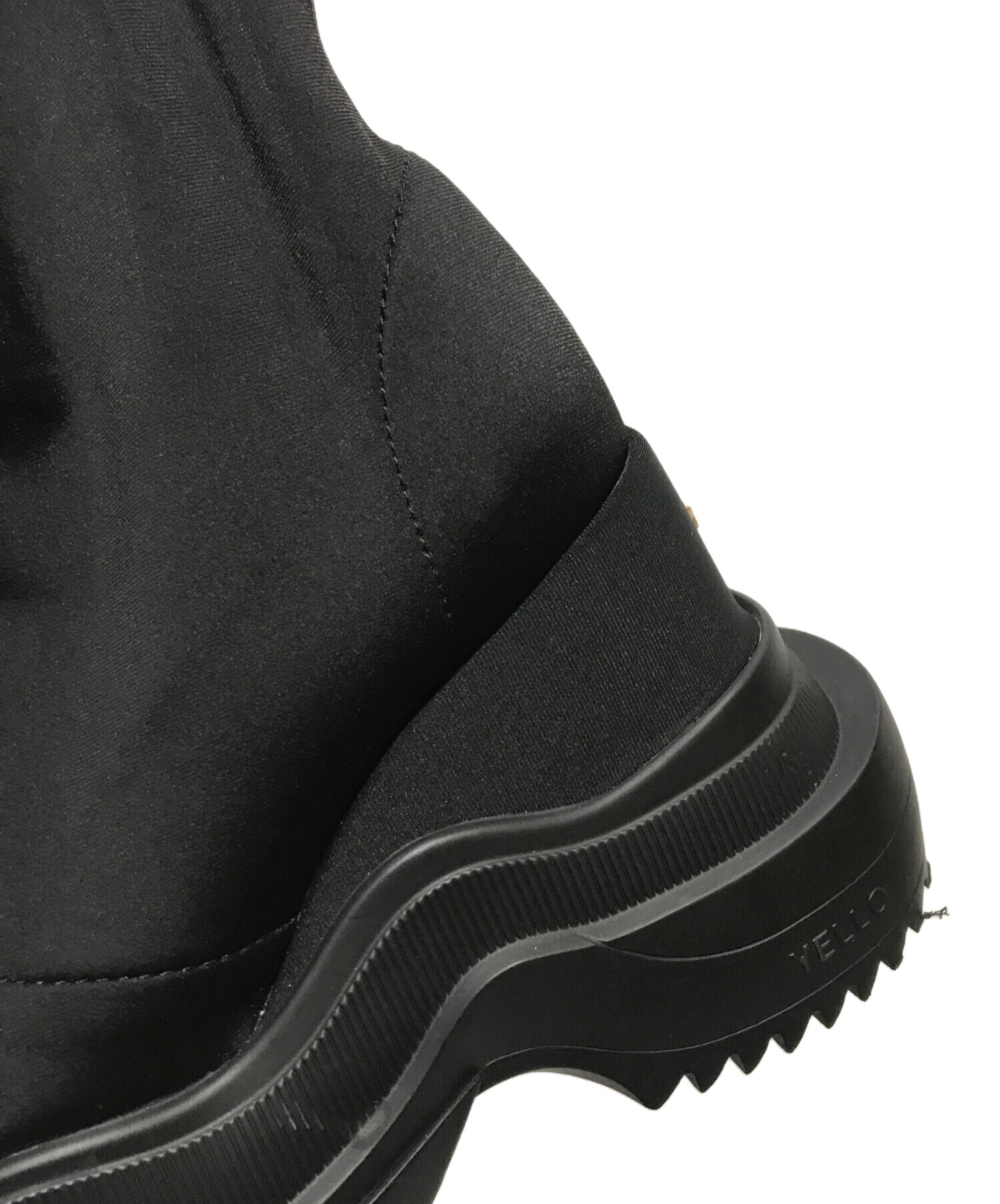 中古・古着通販】YELLO (イエロー) TOKYO BLACK WEDGE HEEL SHORT