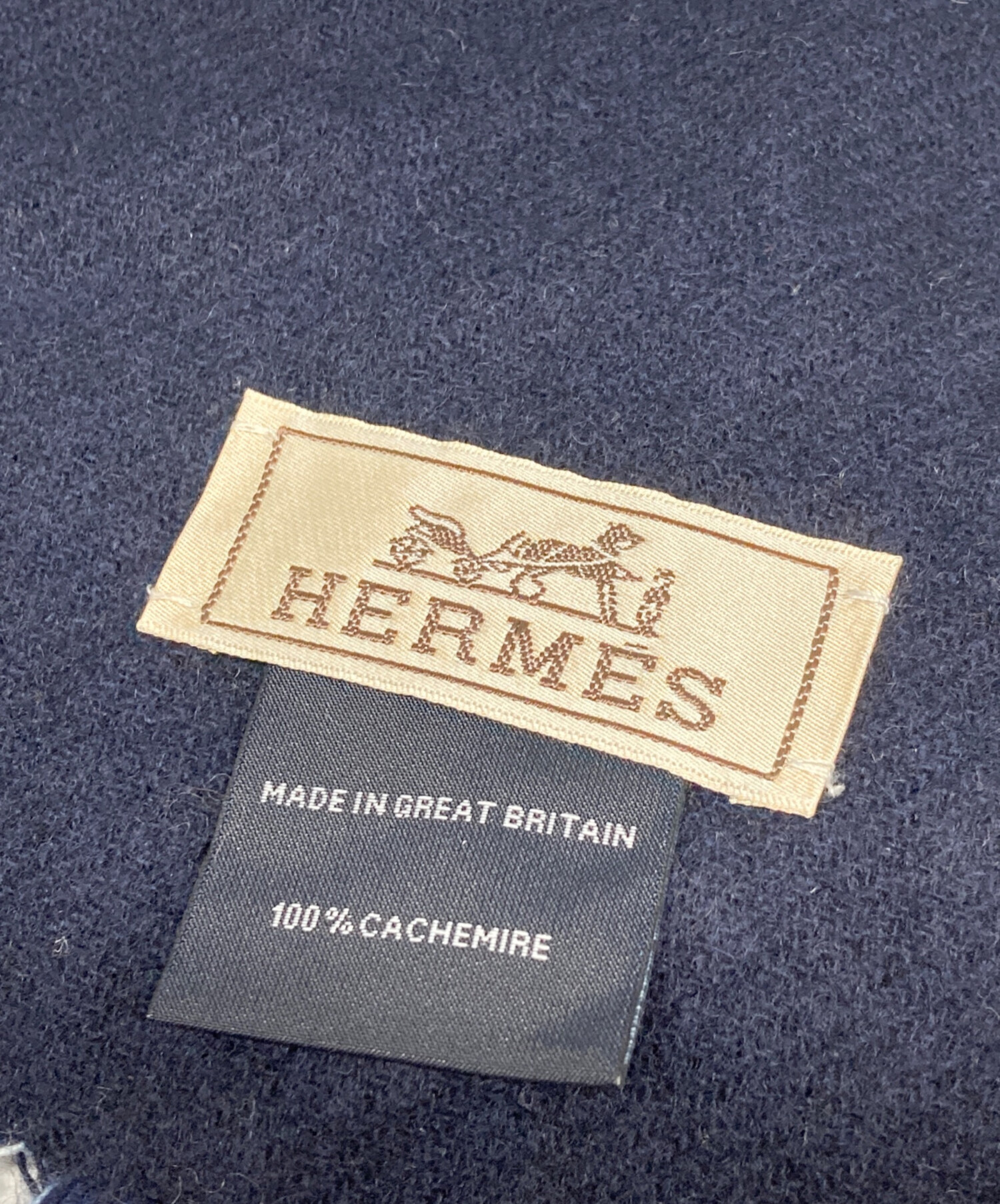 中古・古着通販】HERMES (エルメス) カシミヤマフラー《Hエコセ