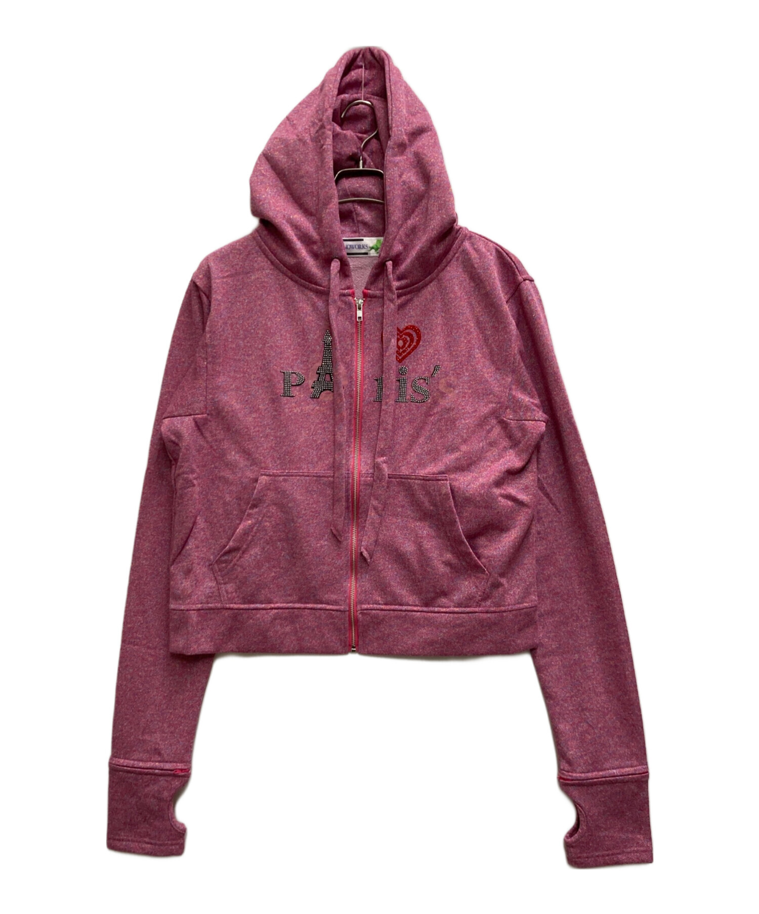 中古・古着通販】DINO WORKS (ディノワークス) PORIS HOODIE ピンク