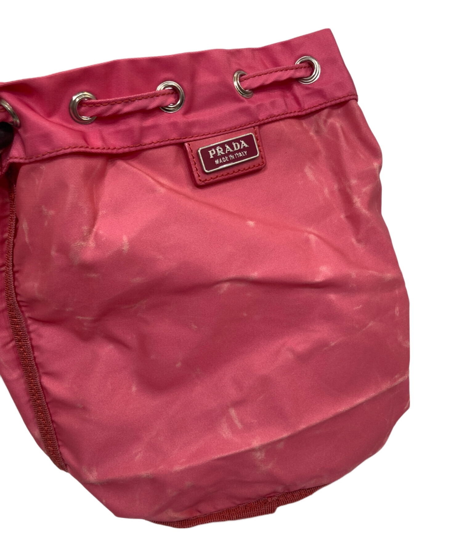 中古・古着通販】PRADA (プラダ) 巾着ポーチ ピンク｜ブランド・古着