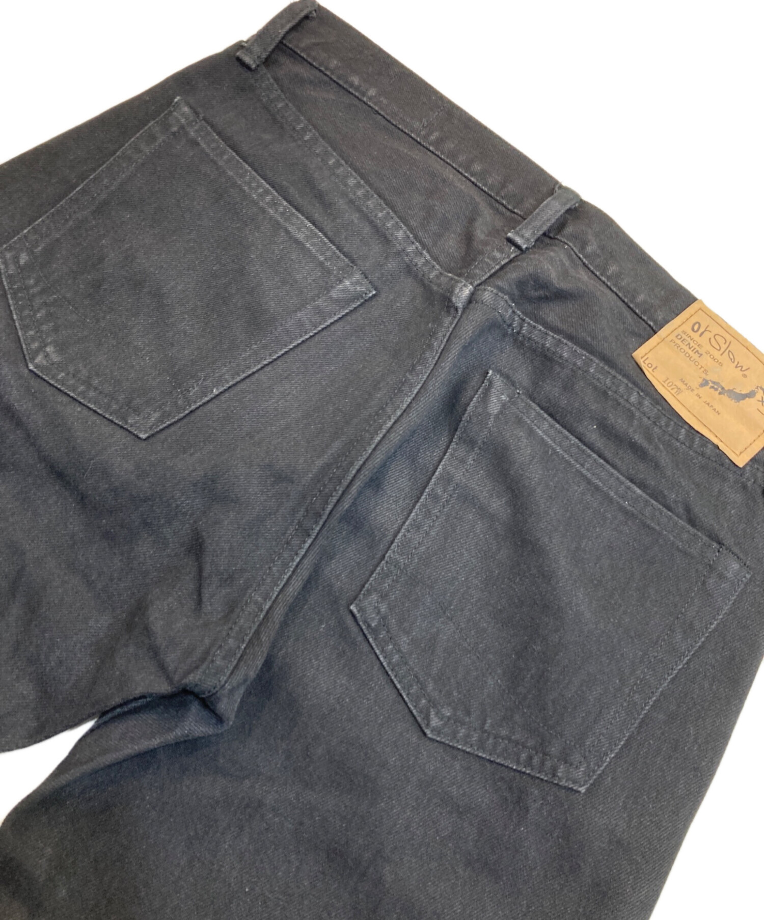 中古・古着通販】orSlow (オアスロウ) 107W ブラックデニムパンツ