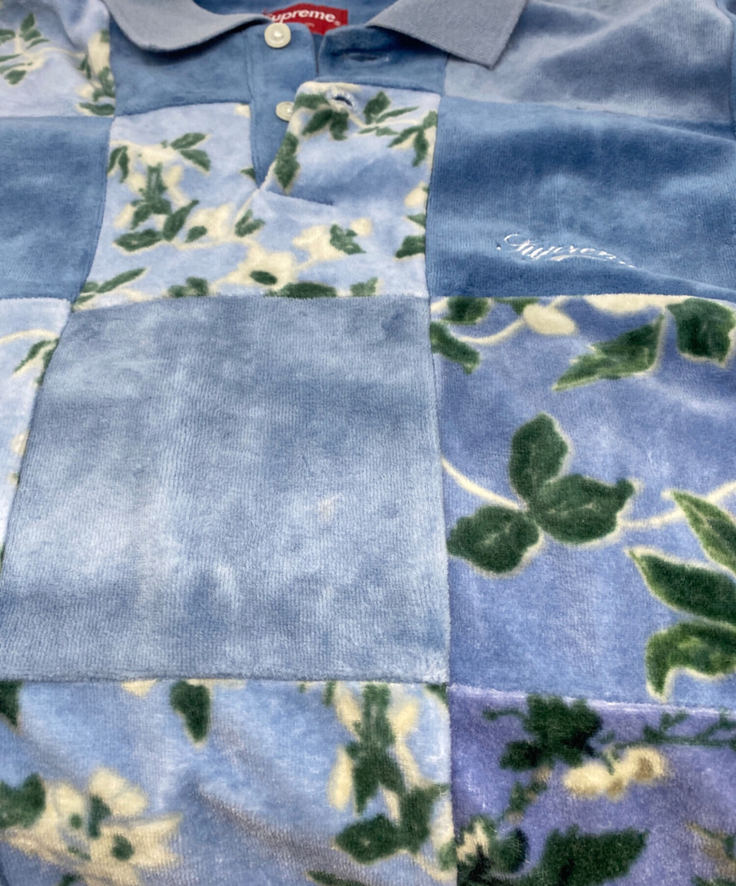 中古・古着通販】SUPREME (シュプリーム) Floral Patchwork Velour L/S