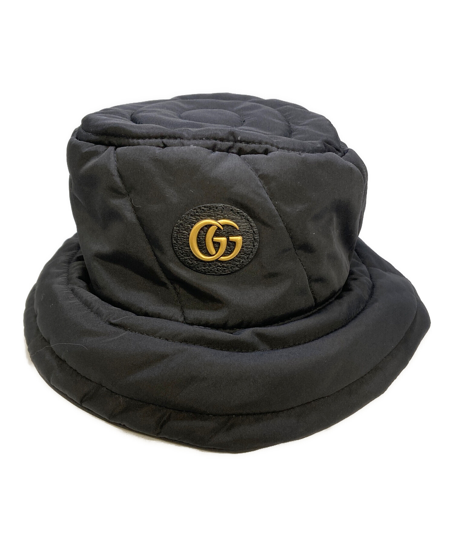 中古・古着通販】GUCCI (グッチ) キルティングバケットハット ブラック