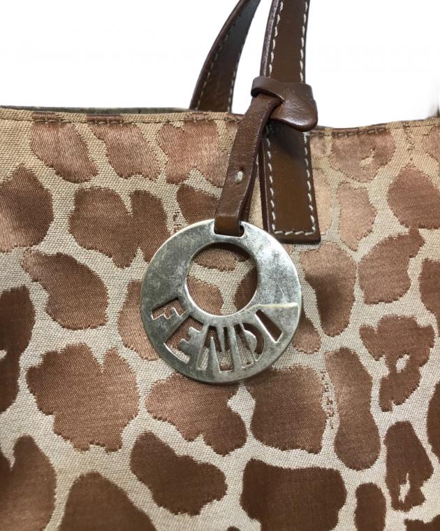 中古・古着通販】FENDI (フェンディ) レオパード トートバッグ