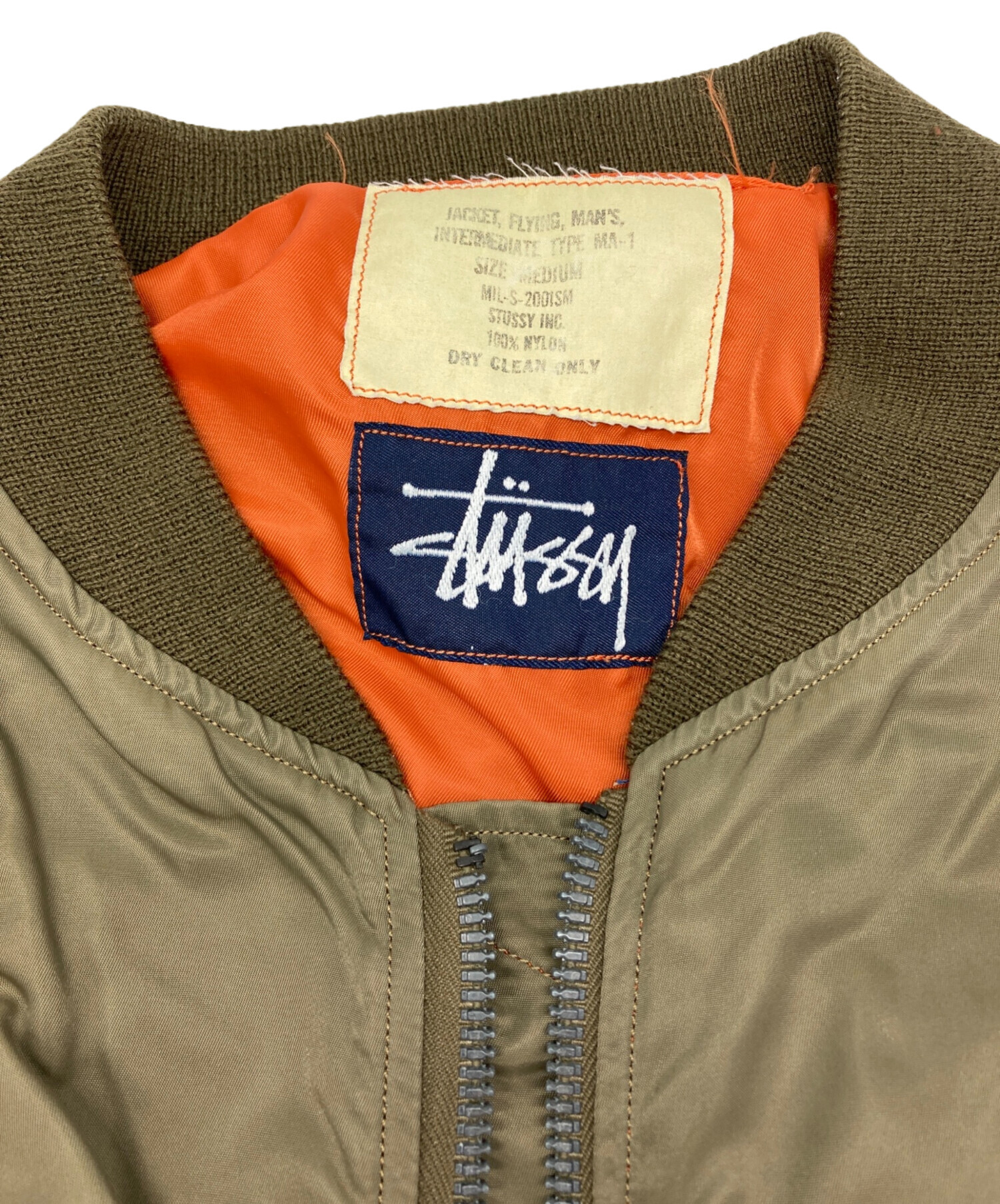 中古・古着通販】stussy (ステューシー) MA-1フライトジャケット