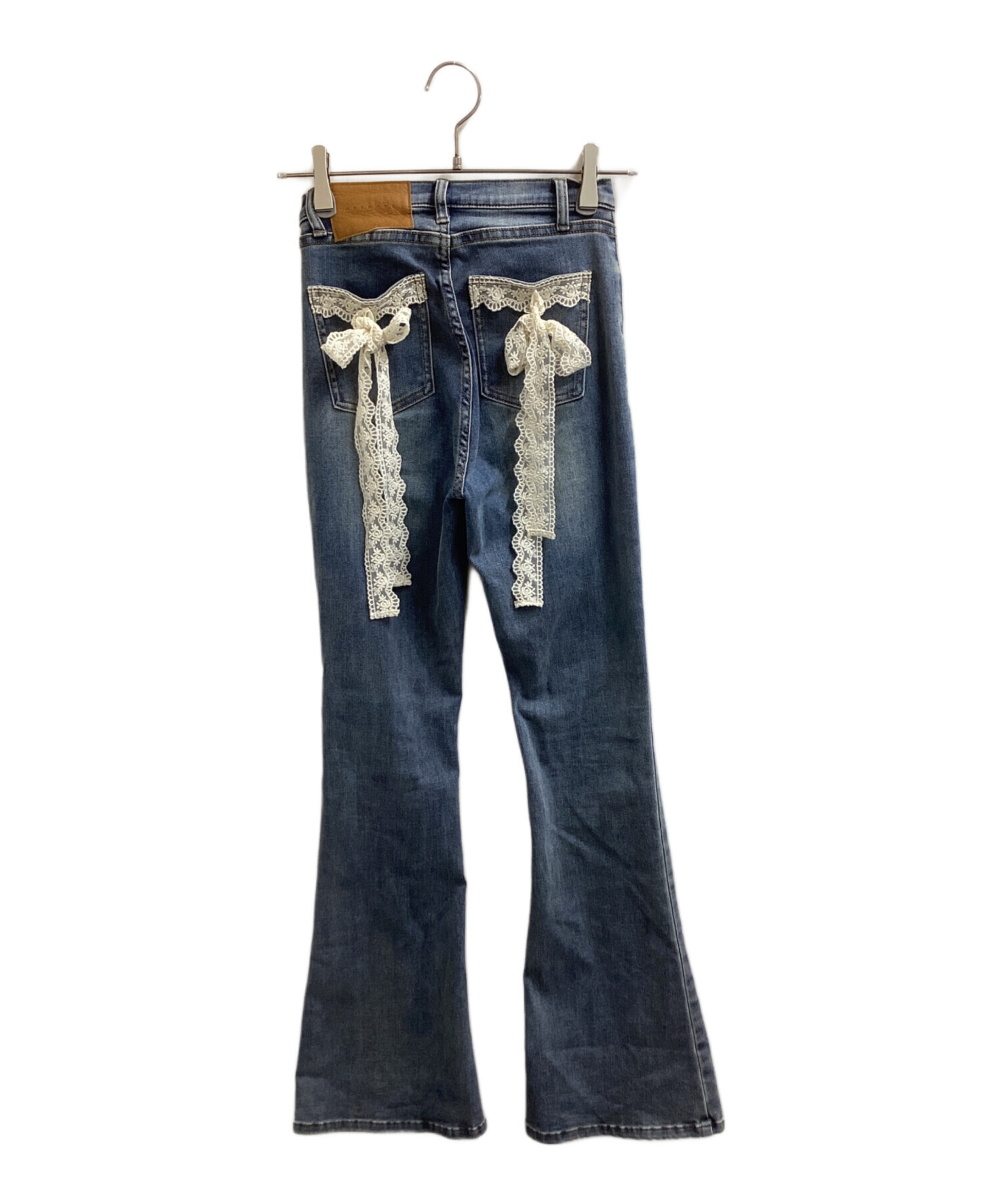 中古・古着通販】ANDMARY (アンドマリー) Lacey ribbon denim / レース