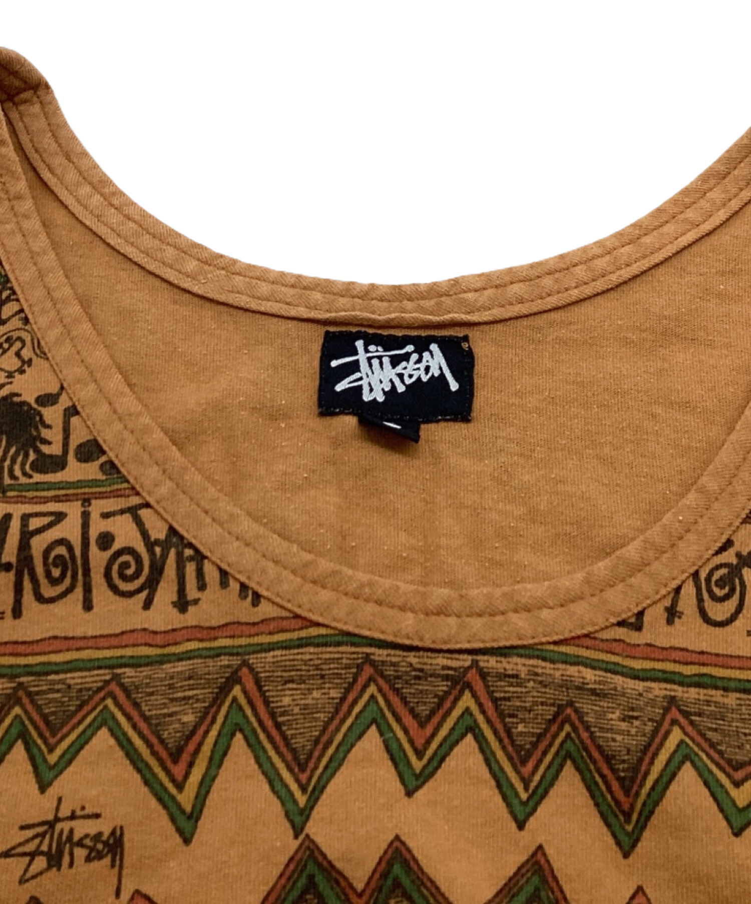 中古・古着通販】stussy (ステューシー) 総柄タンクトップ / REGGAE